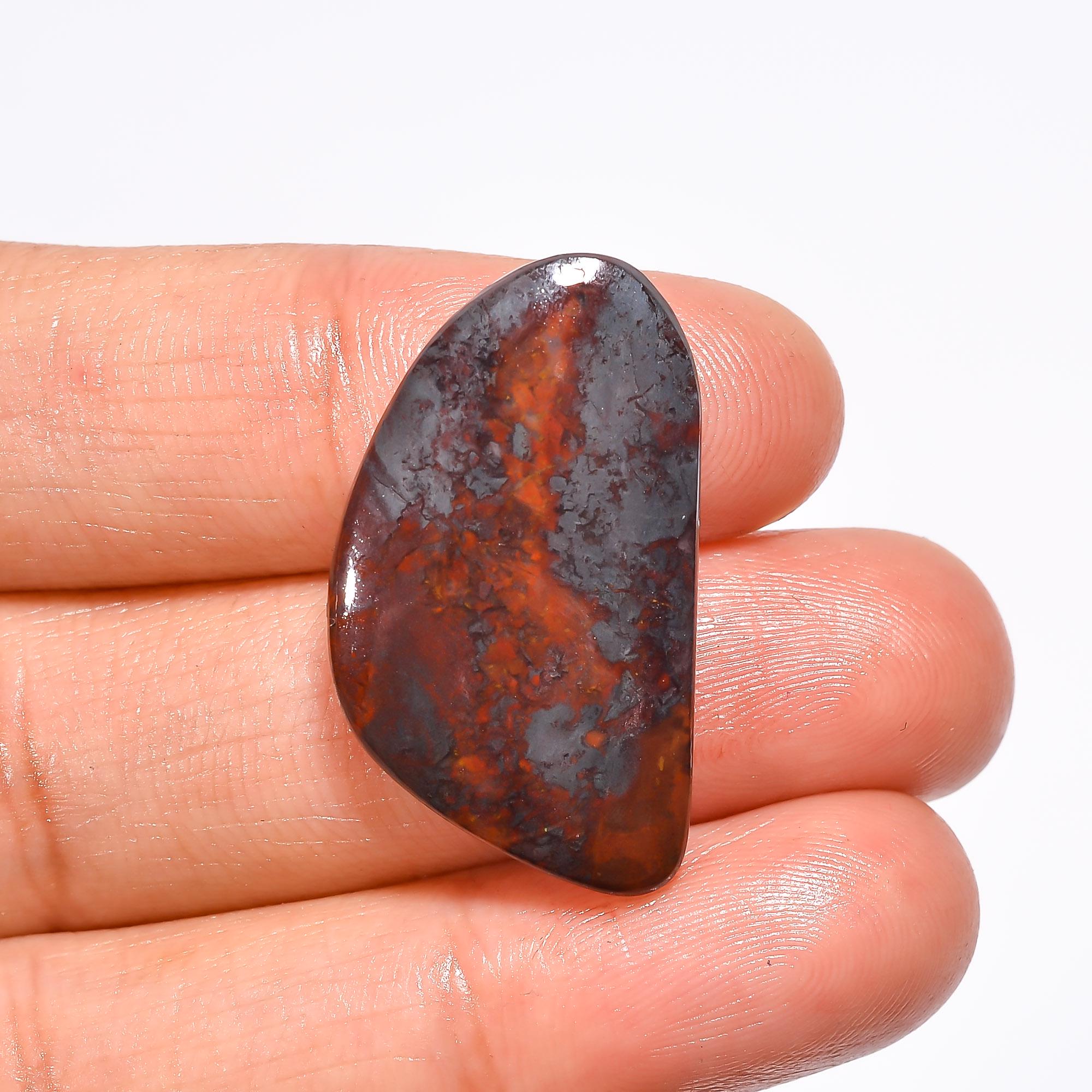 AAA Jaspilite Cabochon: Natural Gemstone Pendant, USA Origin Natural Healing Crystal - image 5