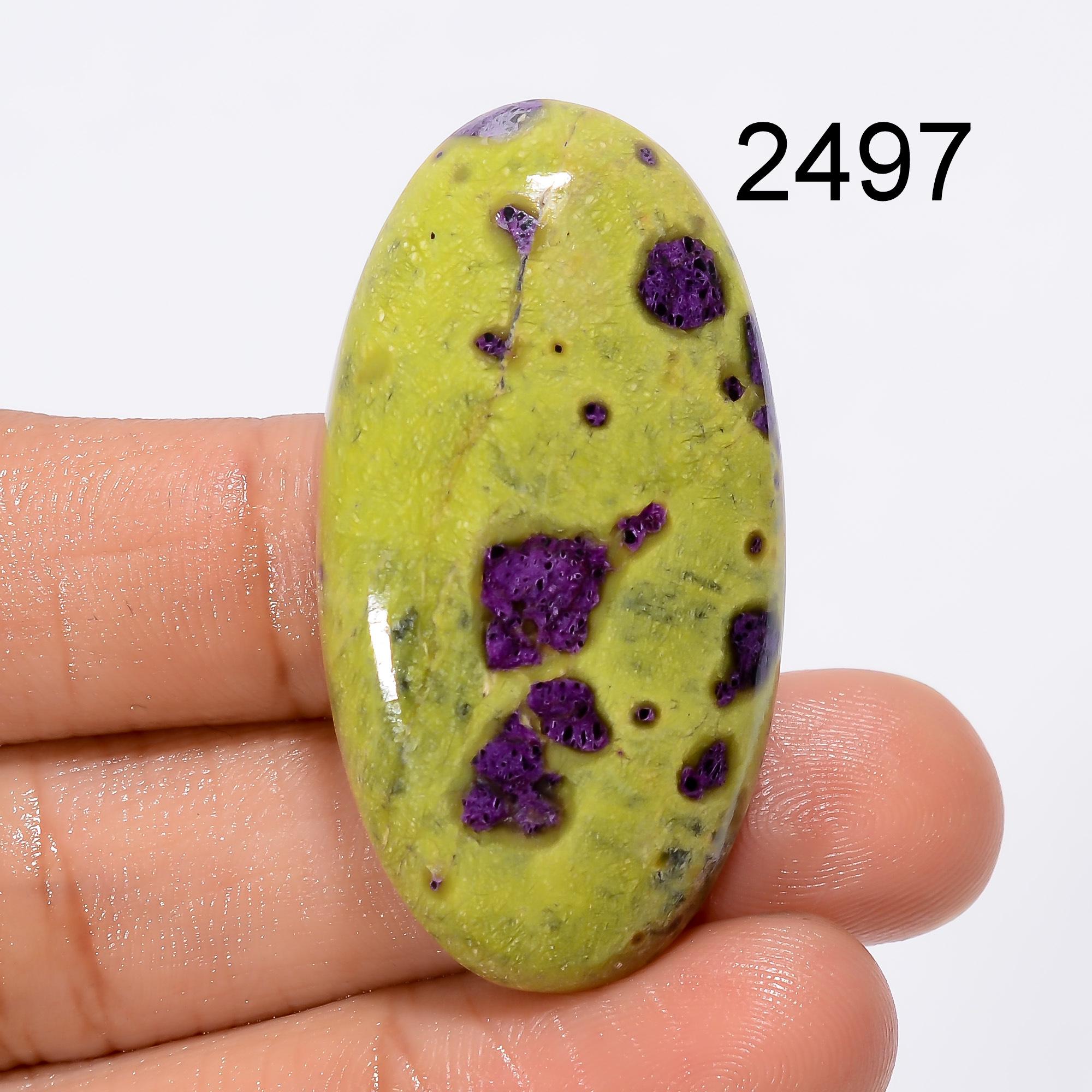 AAA Atlantisite Stichtite Gemstone Cabochon, Jewelry Making Supply Healing Crystal - image 2