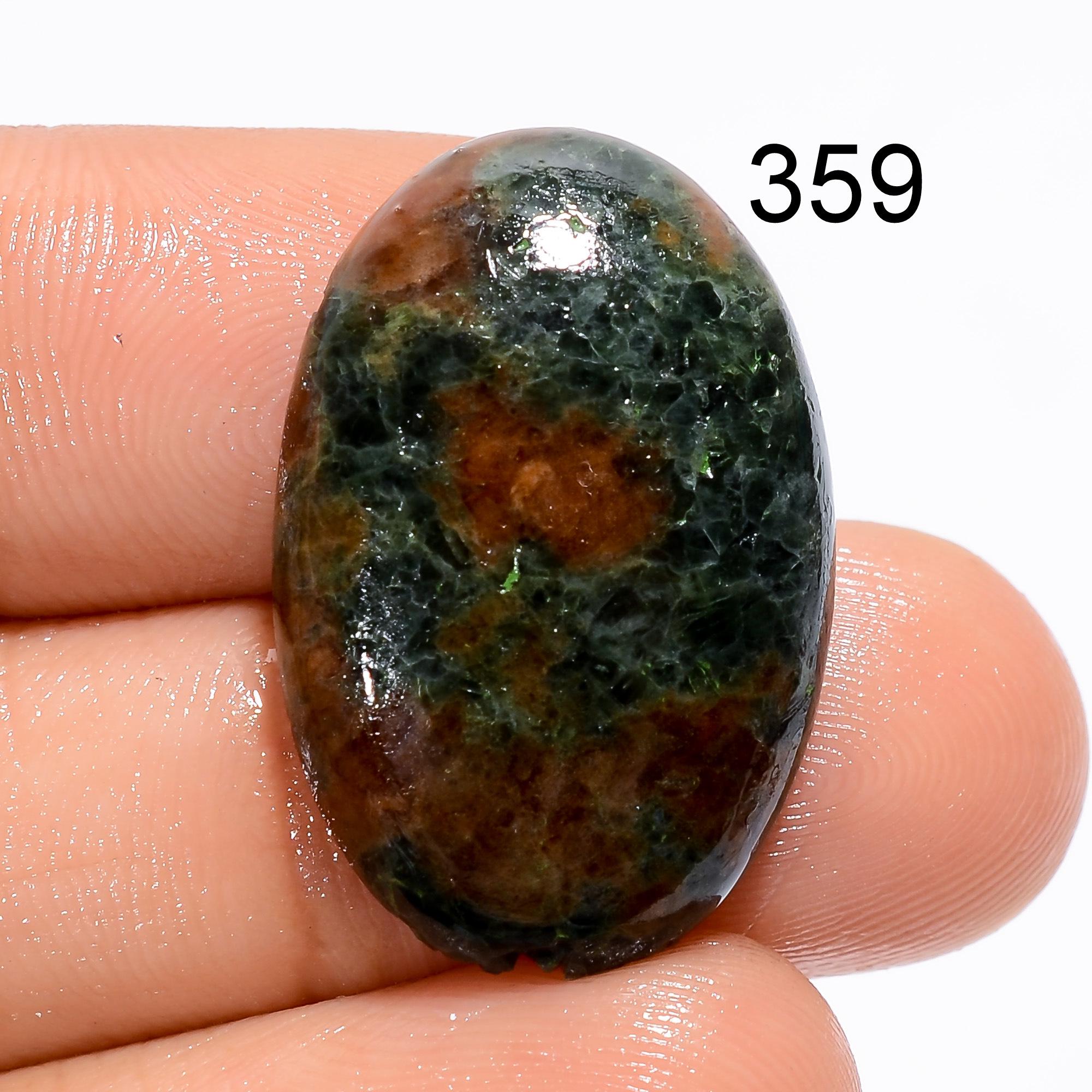 Natural Grass Garnet Gemstone Cabochon, Oval, AAA Quality Jewelry Mkaing - image 2
