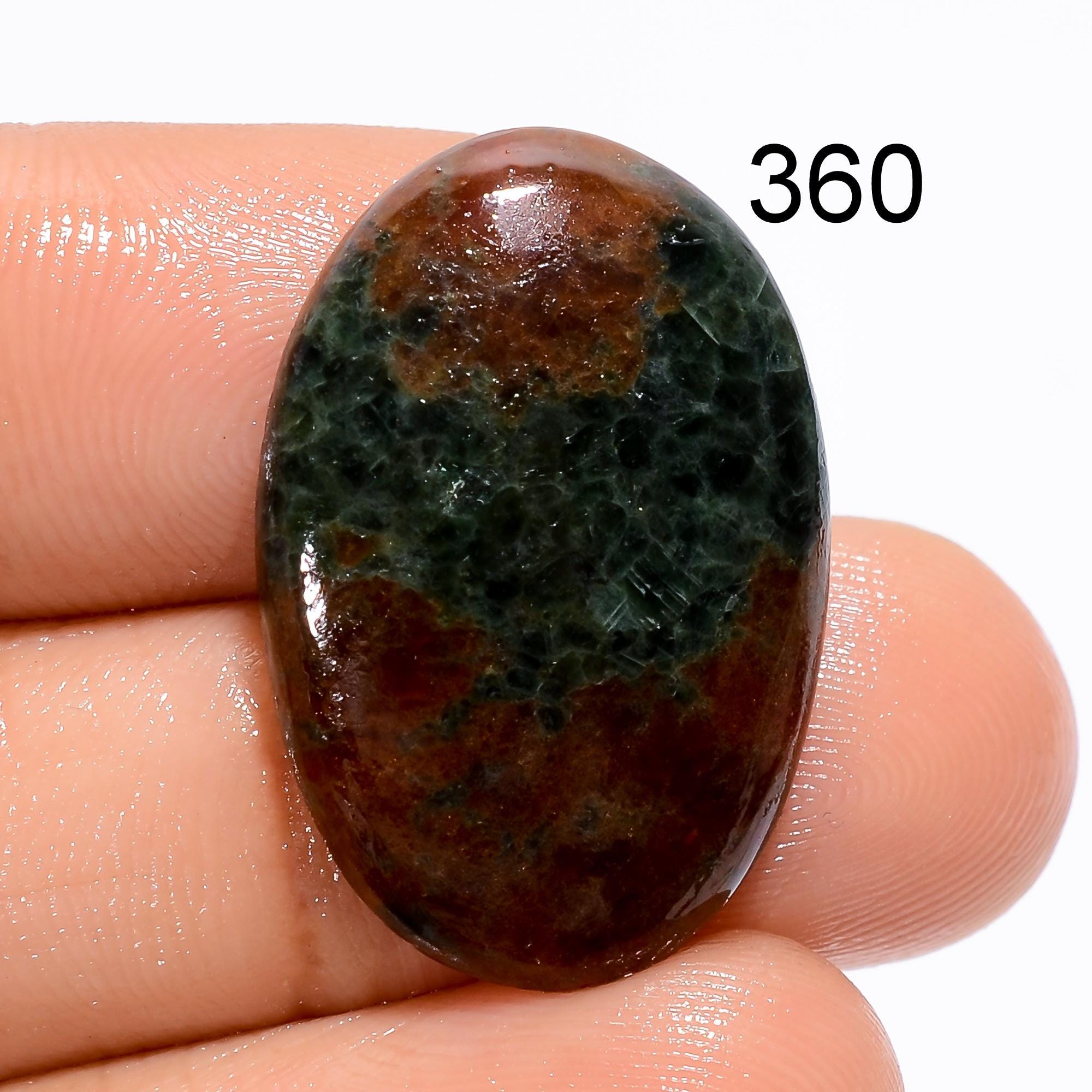 Natural Grass Garnet Gemstone Cabochon, Oval, AAA Quality Jewelry Mkaing - image 3