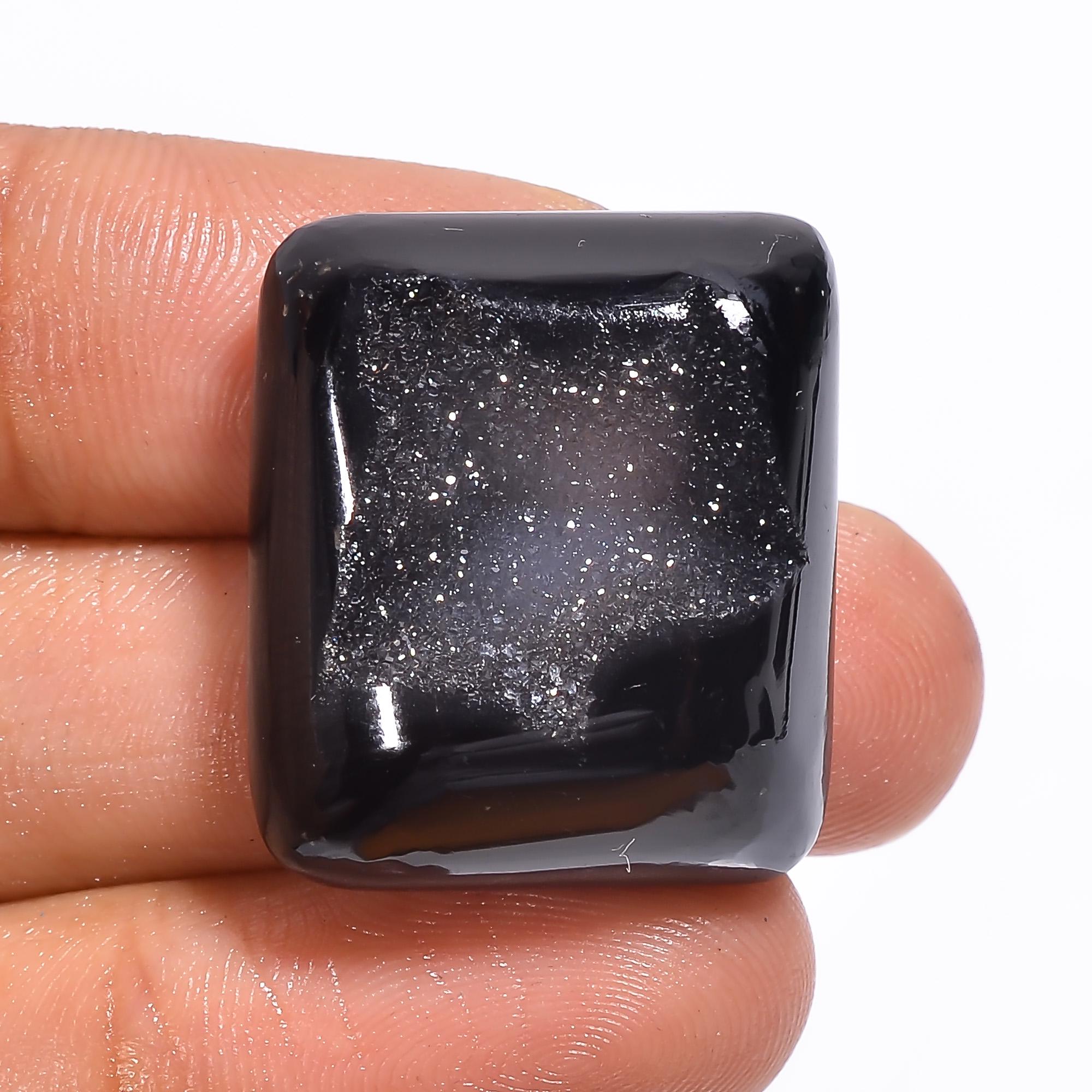 Black Onyx Druzy Gemstone: Mix Shape Chalcedony, AAA Quality Healing Crystal - image 3