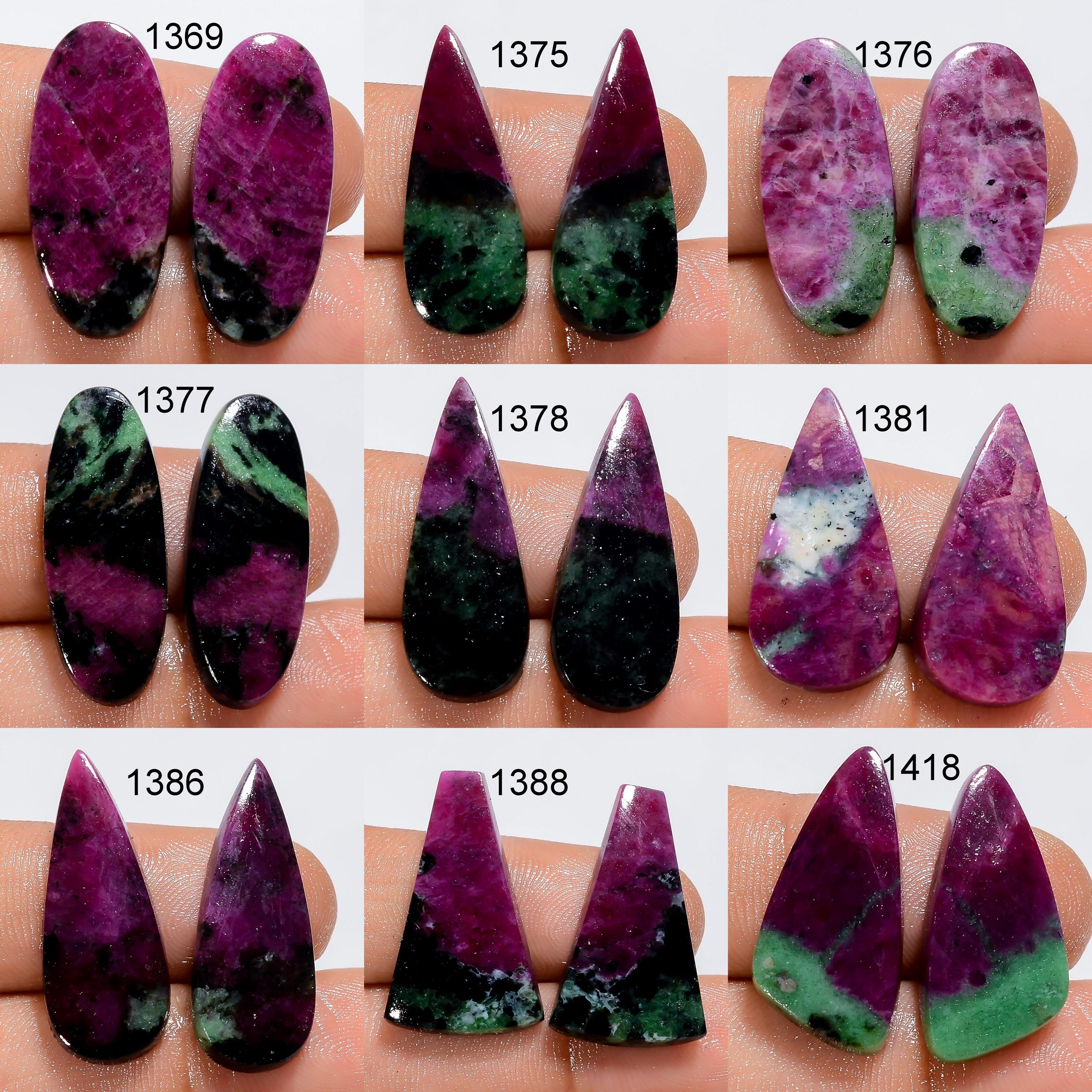 AAA Pink Ruby Genstone Mix Shape Loose Natural Cabochon Jewelry Making Heaking Crystal - image 2