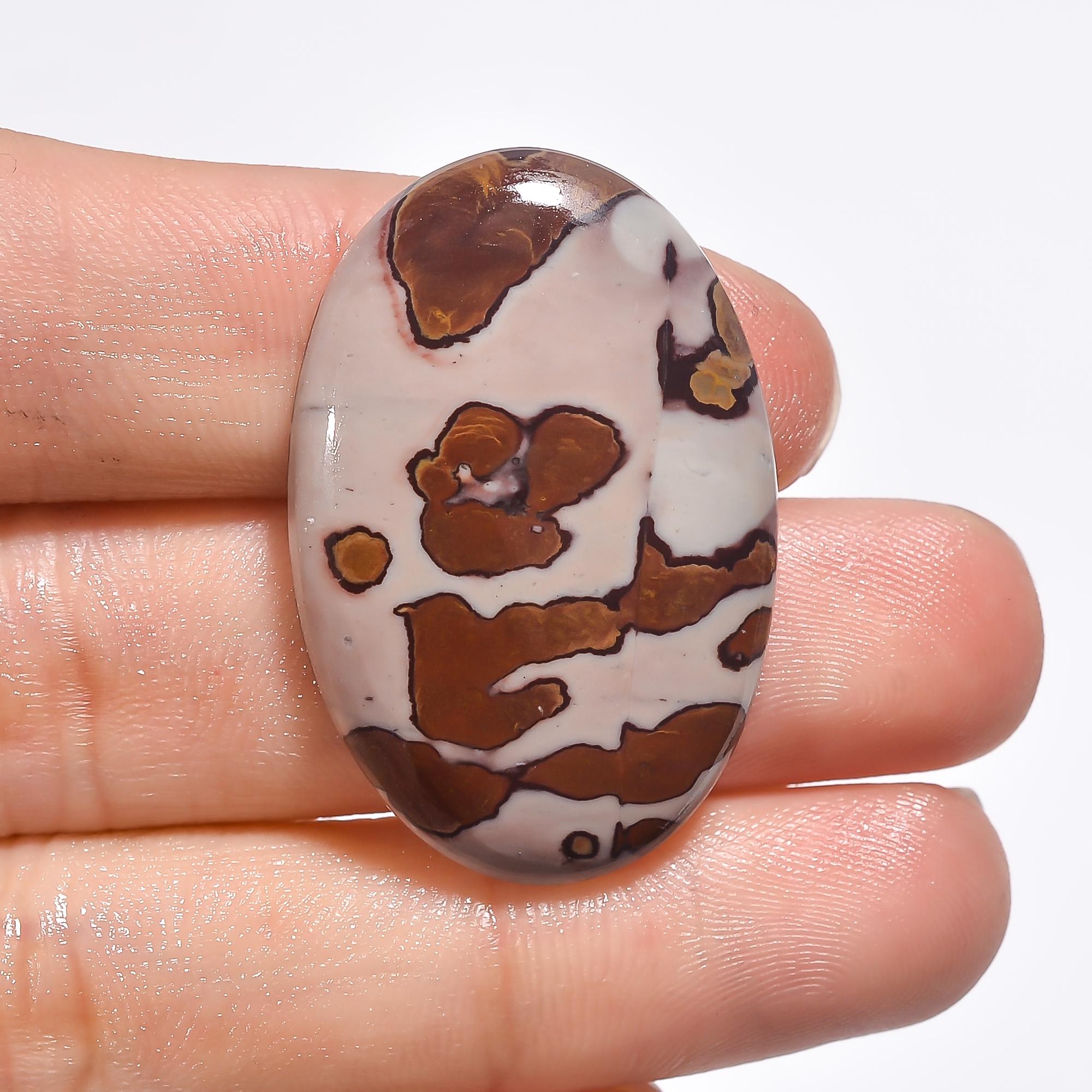 Coffee Bean Jasper Cabochon, Polished Gemstone, DIY Jewelry Making - image 4
