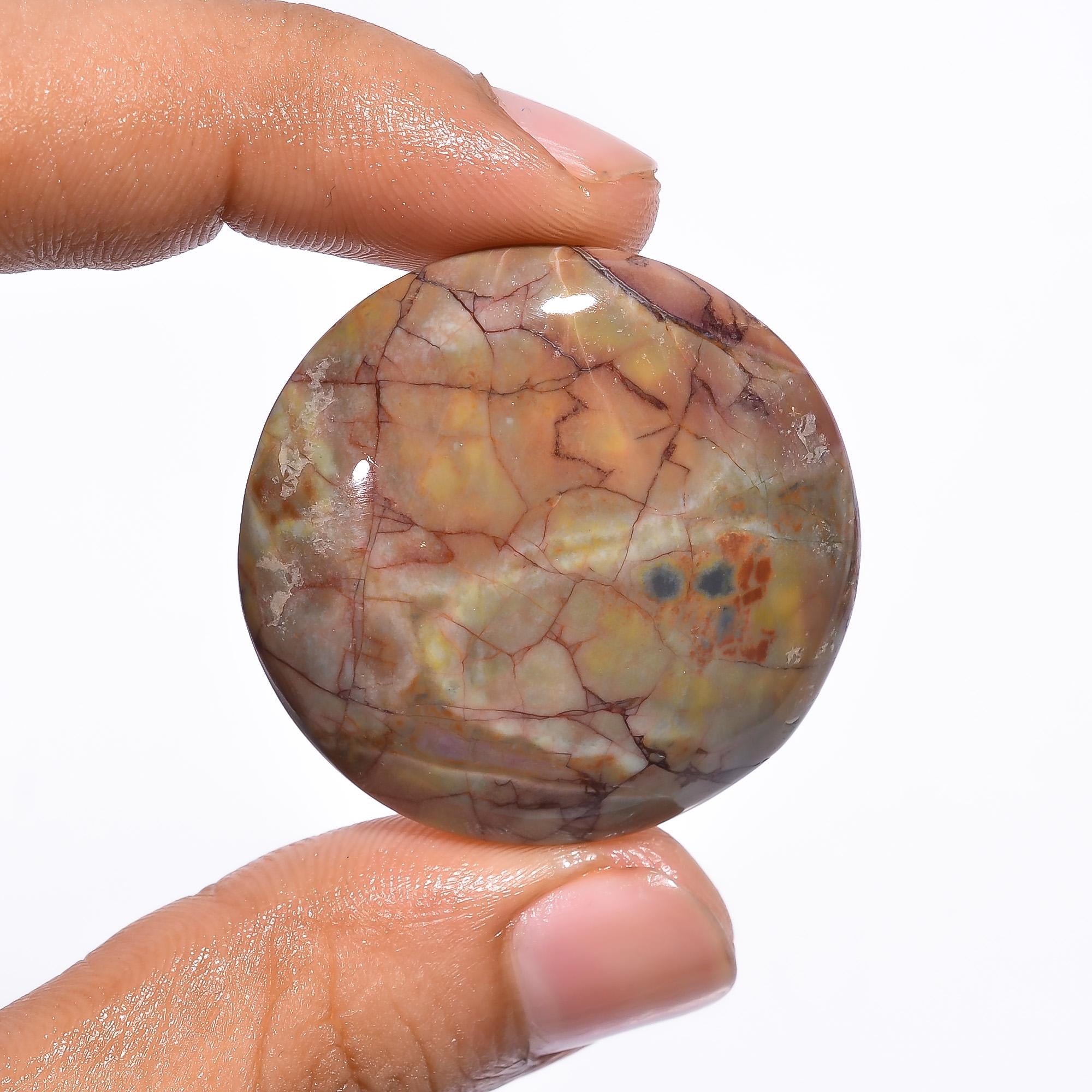 Oval Butterfly Jasper Cabochon, AAA Quality Custom Jewelry Making - image 5
