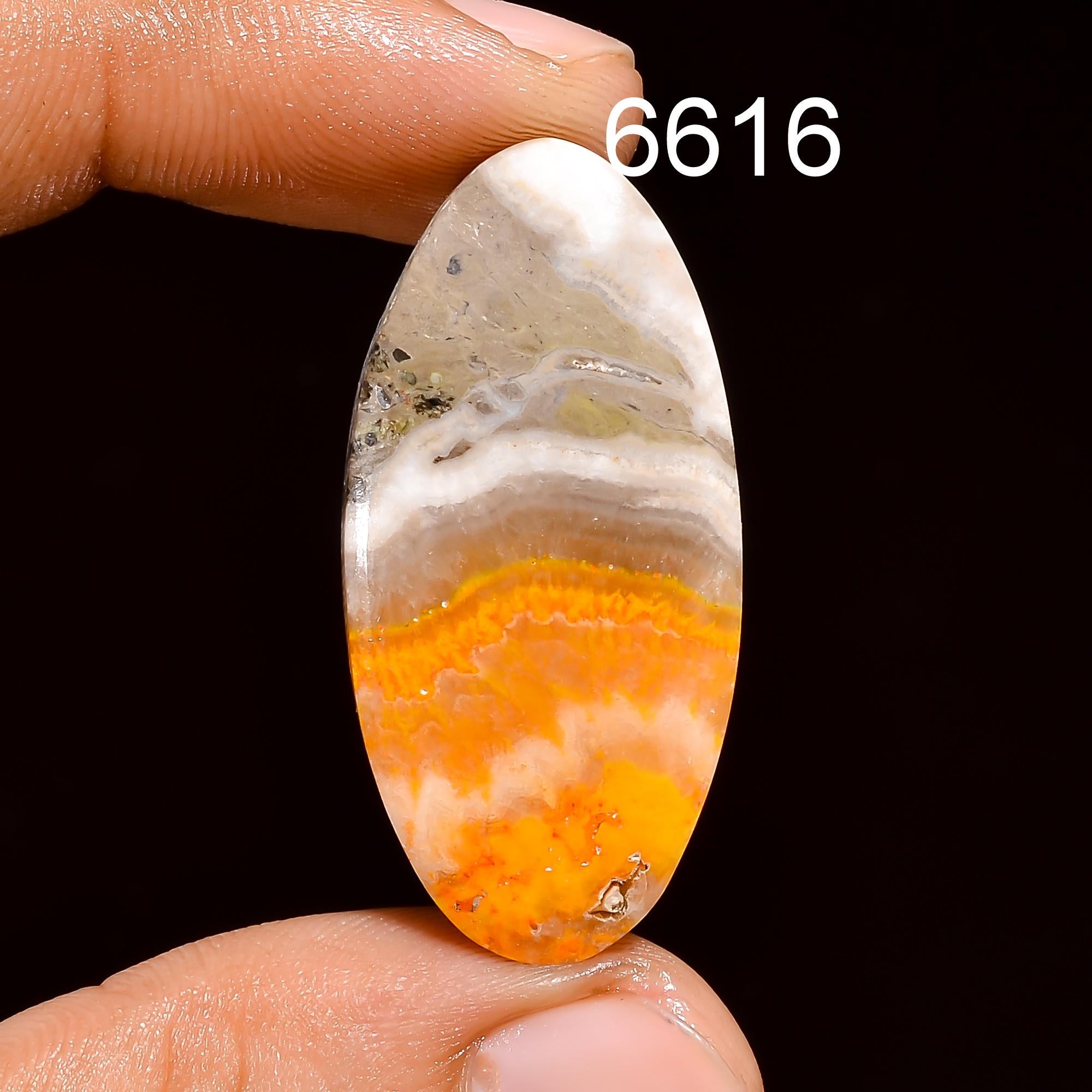 Mustard Bee Jasper Cabochon, Natural Loose Gemstone, AAA Quality Jewelry Making - image 4