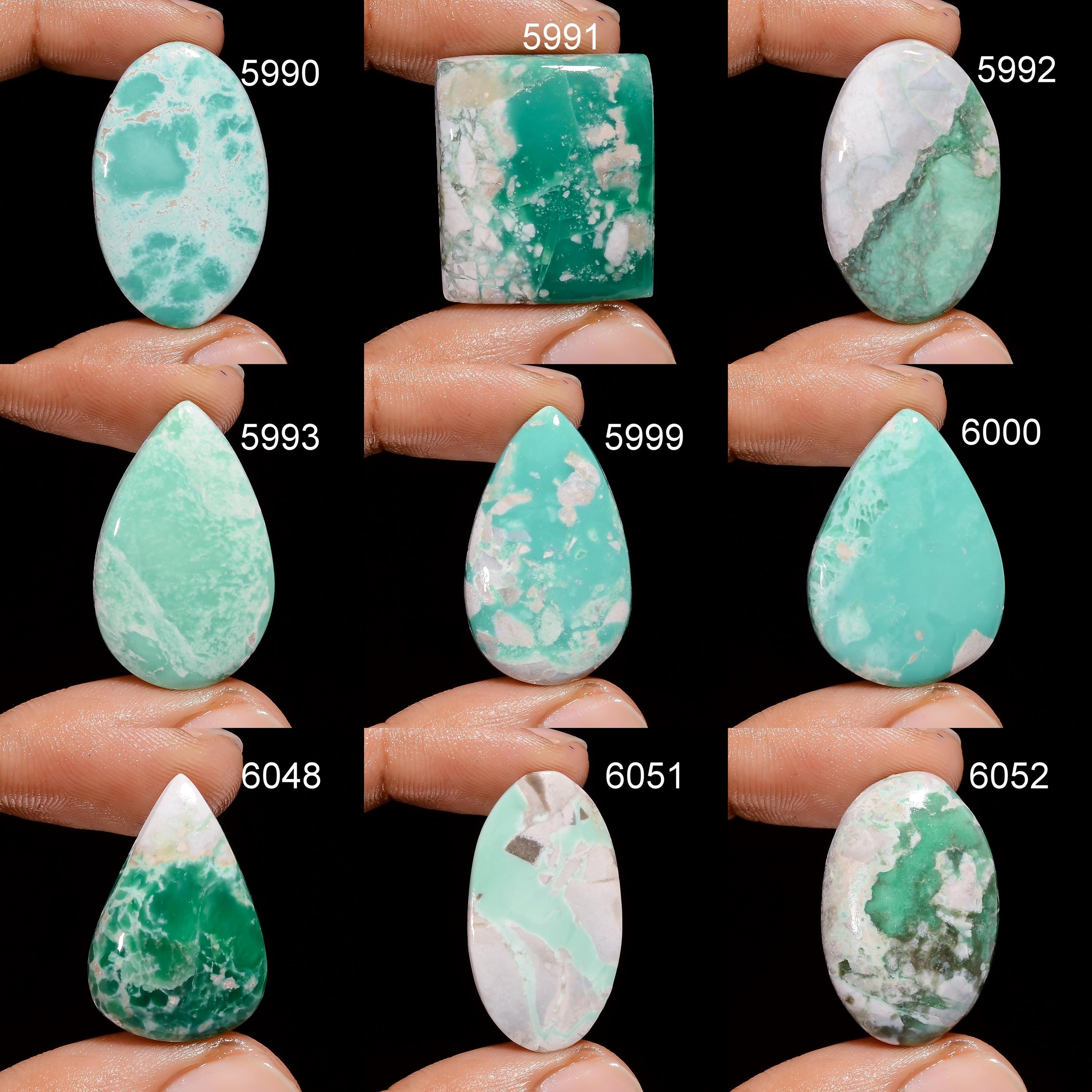Green Variscite Gemstone Cabochon: AAA Quality Designer Crystal - image 5