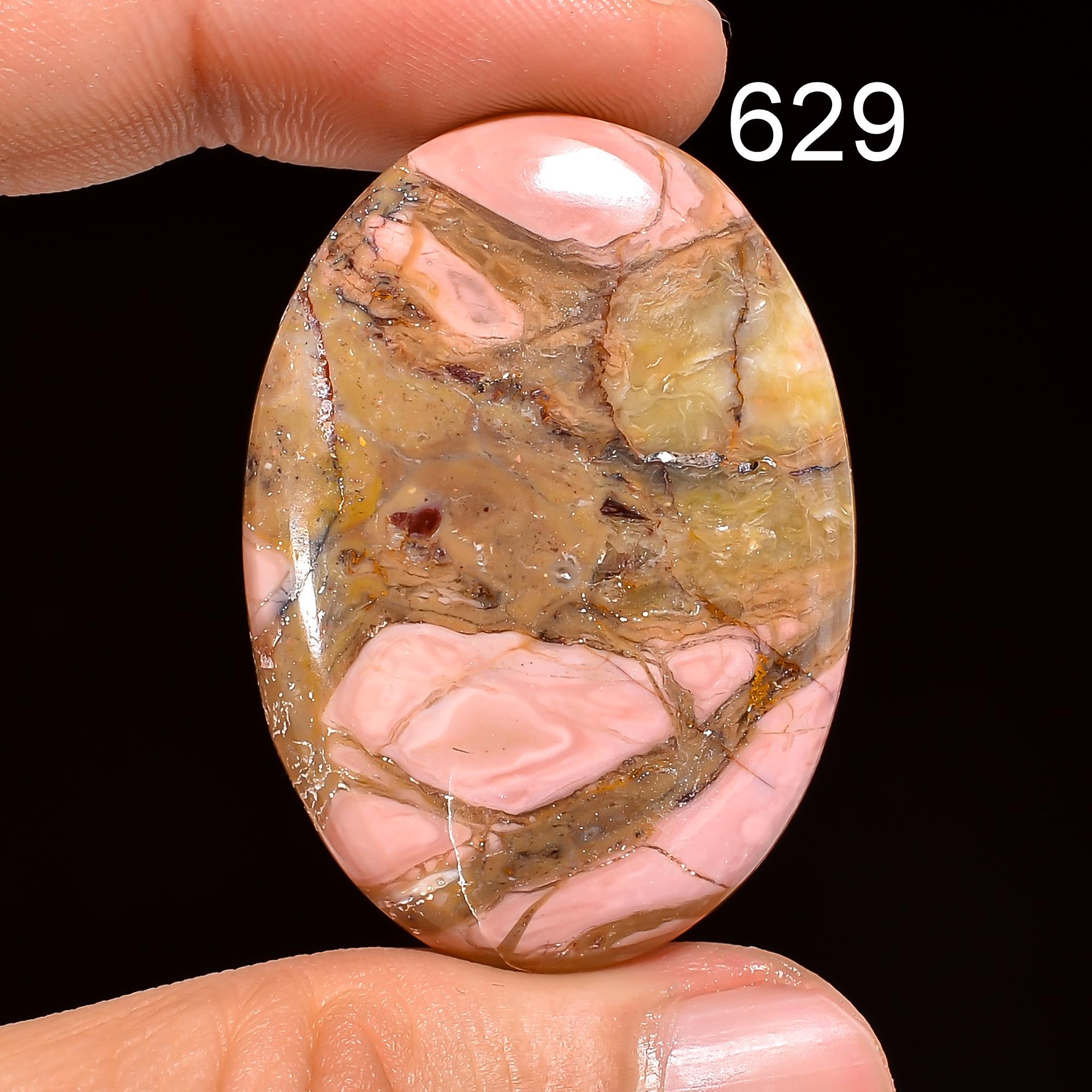 Pink Mookaite Cabochon, AAA Quality Gemstone, Jewelry Making Supply - image 2