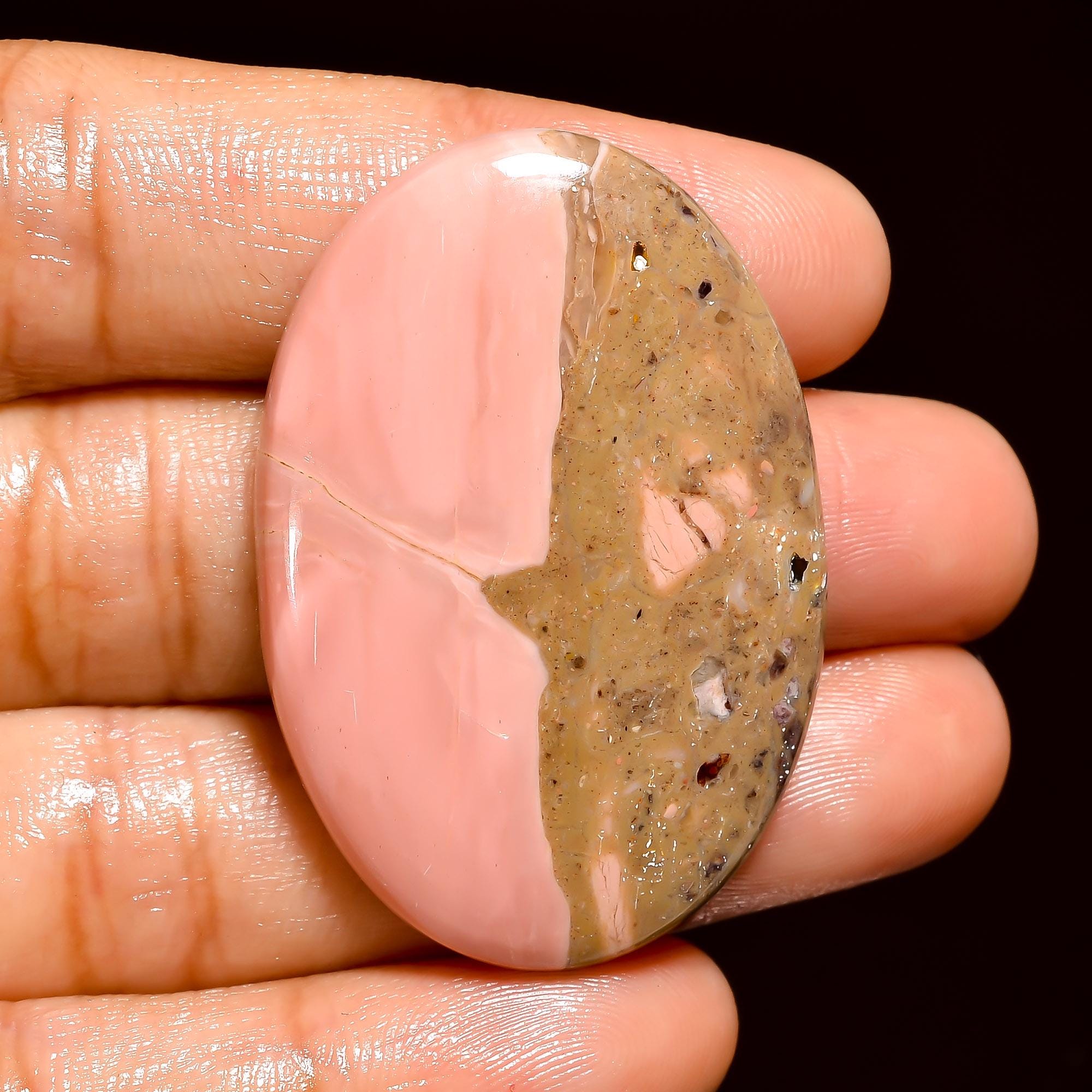 Pink Mookaite Cabochon, AAA Quality Gemstone, Jewelry Making - image 7