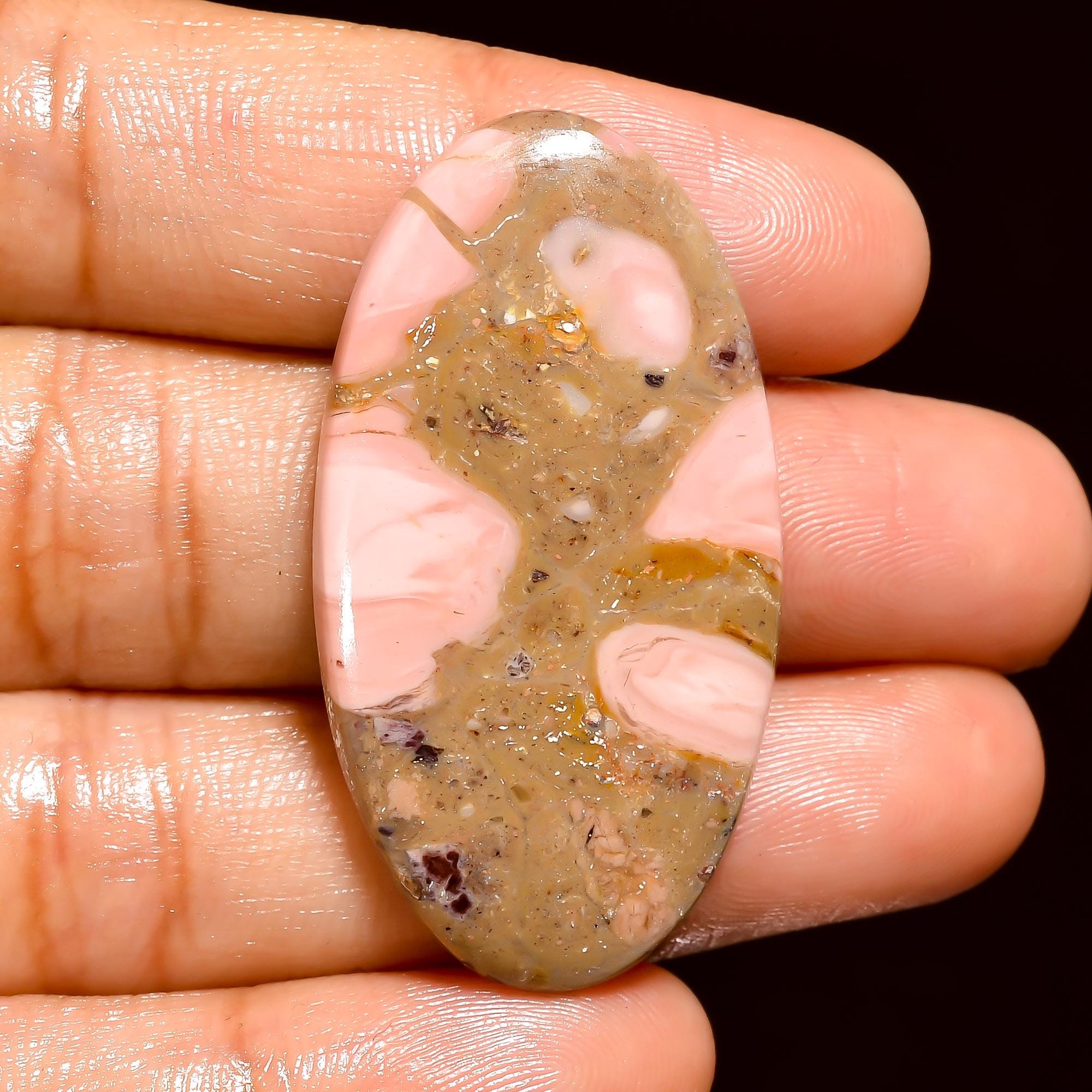 Pink Mookaite Cabochon, AAA Quality Gemstone, Jewelry Making - image 6