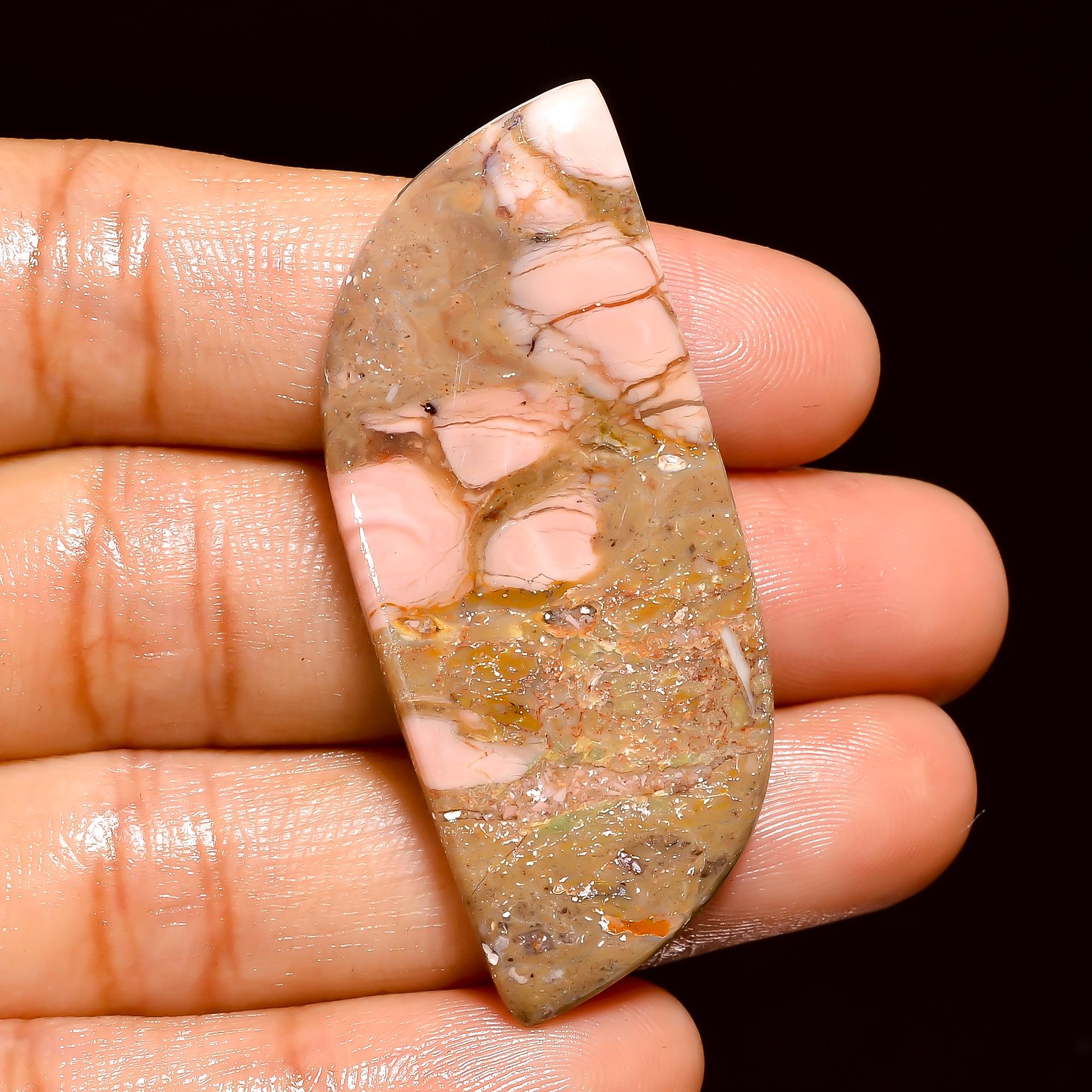 Pink Mookaite Cabochon, AAA Quality Gemstone, Jewelry Making - image 3