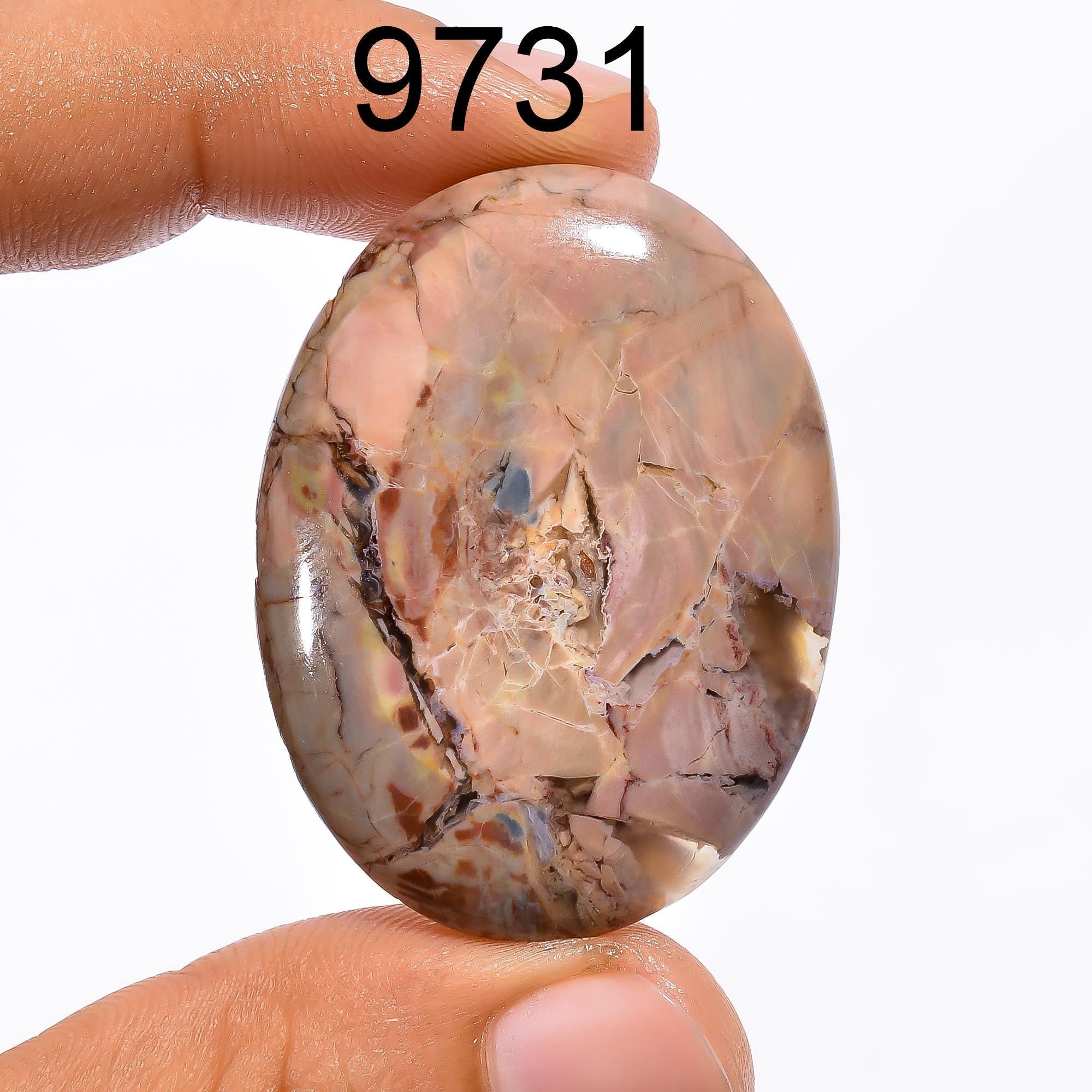 Oval Butterfly Jasper Cabochon, AAA Quality Custom Jewelry Making - image 2