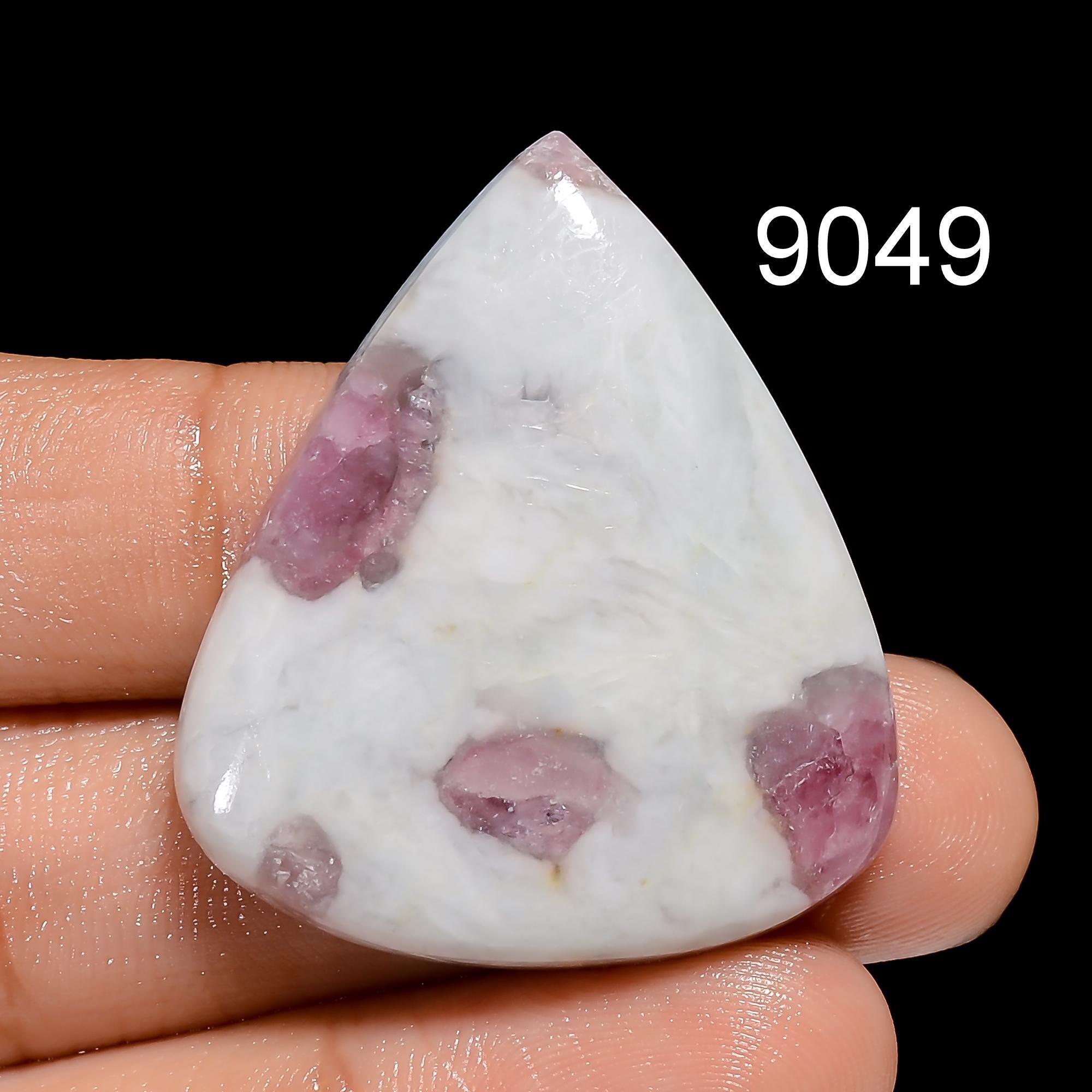 AAA Pink Tourmaline Quartz Cabochon: Loose Gemstone for Jewelry Making - image 11