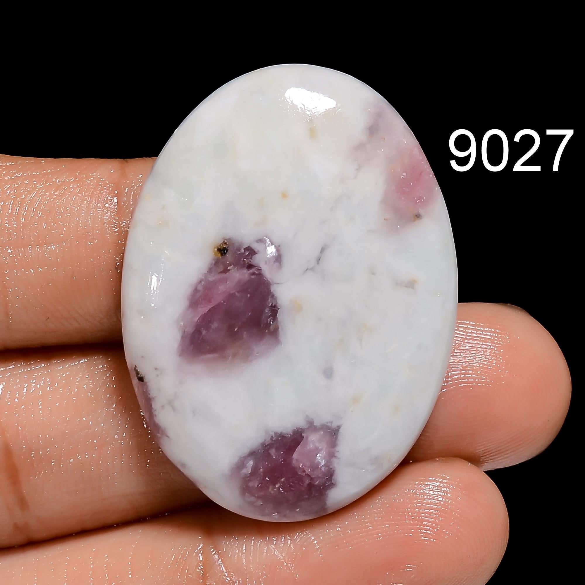 AAA Pink Tourmaline Quartz Cabochon: Loose Gemstone for Jewelry Making - image 9