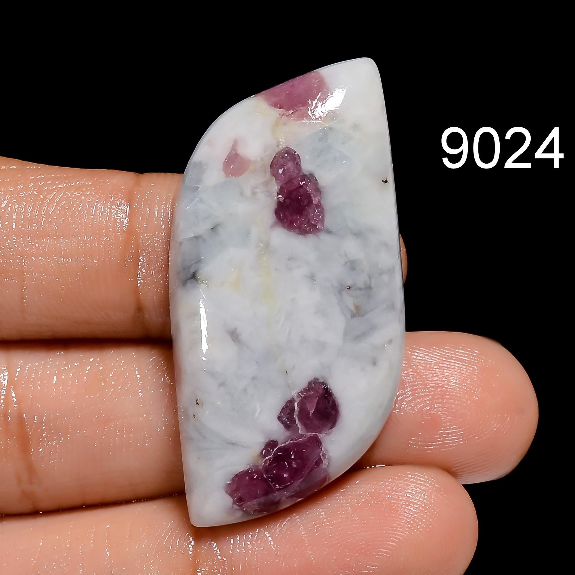 AAA Pink Tourmaline Quartz Cabochon: Loose Gemstone for Jewelry Making - image 8