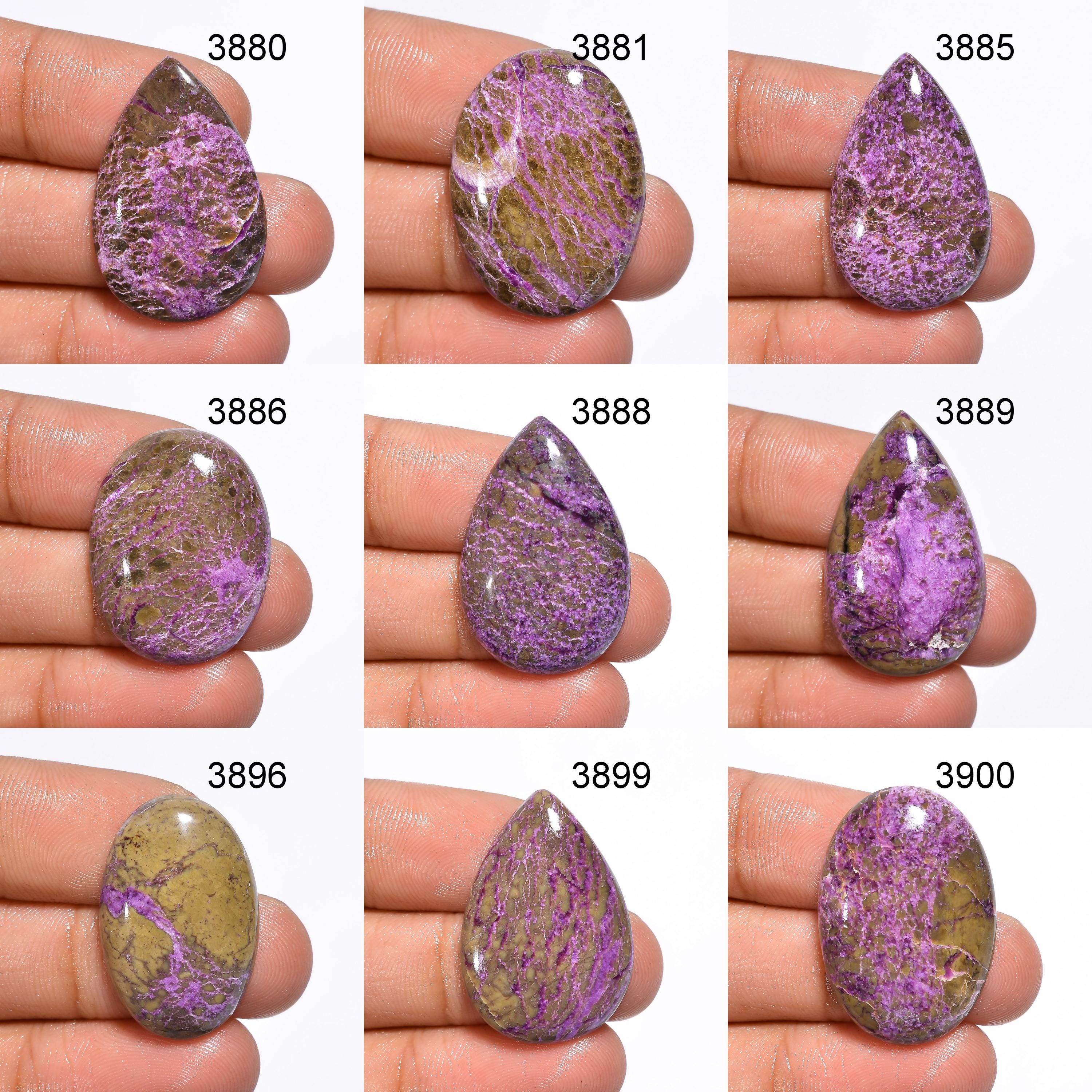 AAA Purpurite Cabochon, Mix Shape Purple Gemstone Pendant, Jewelry Making - image 2