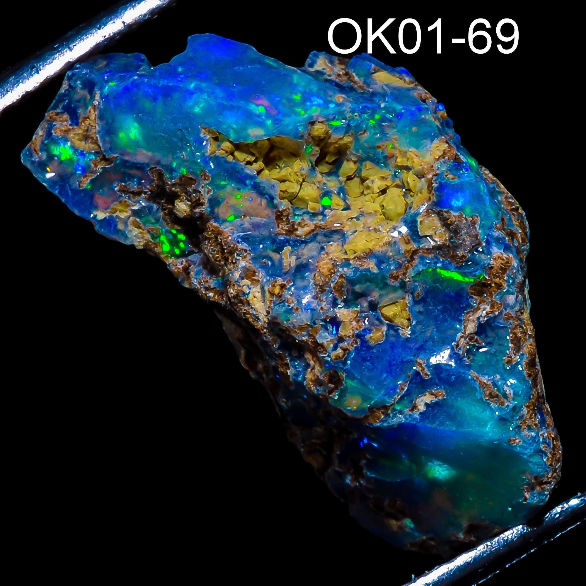 raw opal rock with natural rough texture