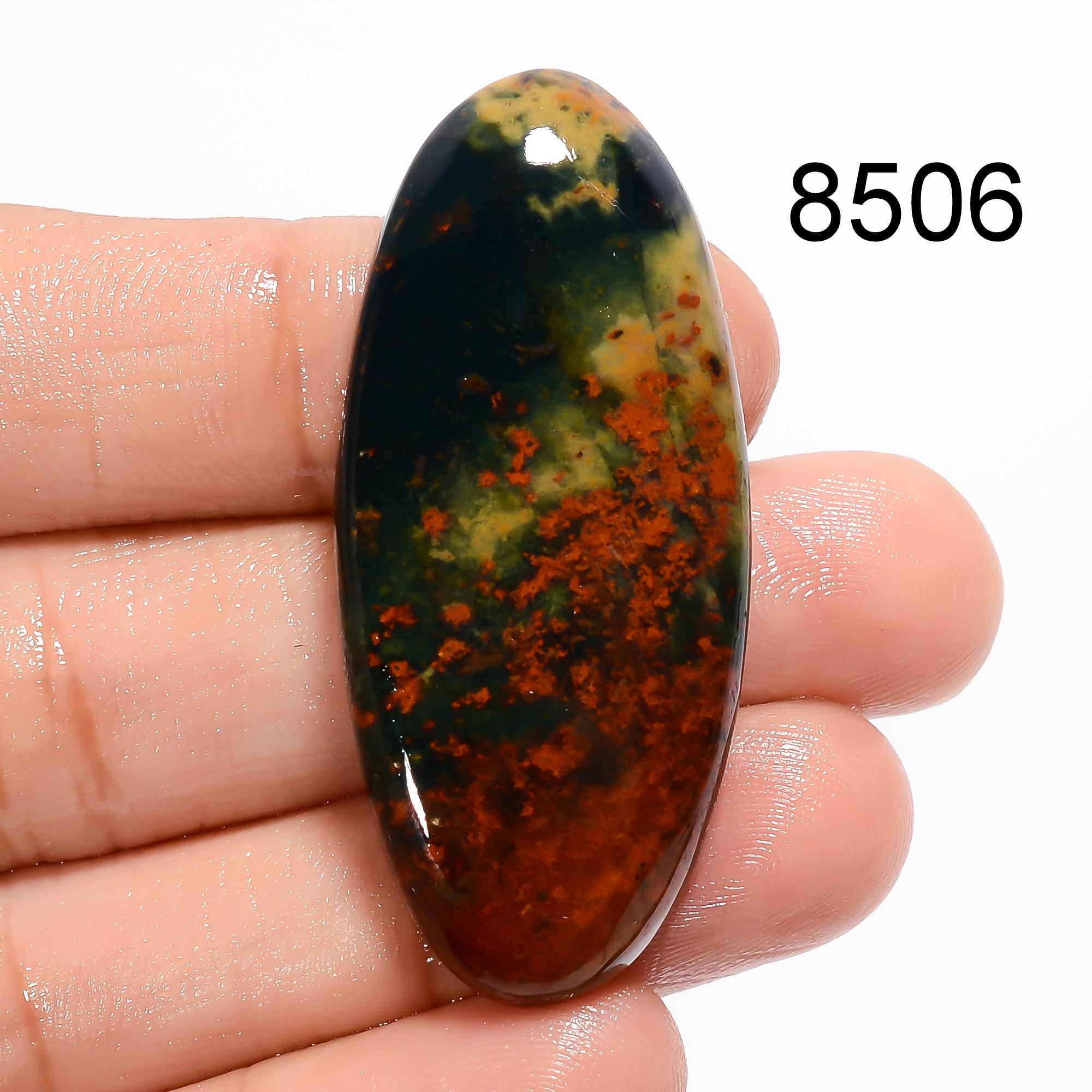 AAA Bloodstone Cabochon Pair, Loose Gemstone for Jewelry - image 7