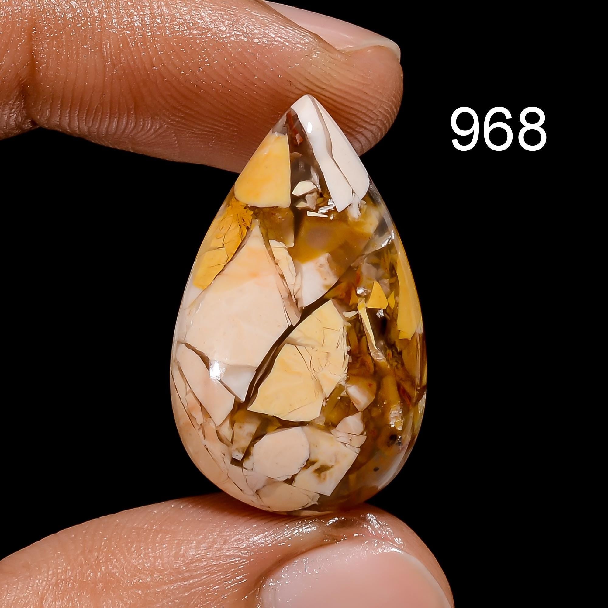 AAA Brecciated Mookaite Cabochon Natural Loose Gemstone Pendant Stone - image 2