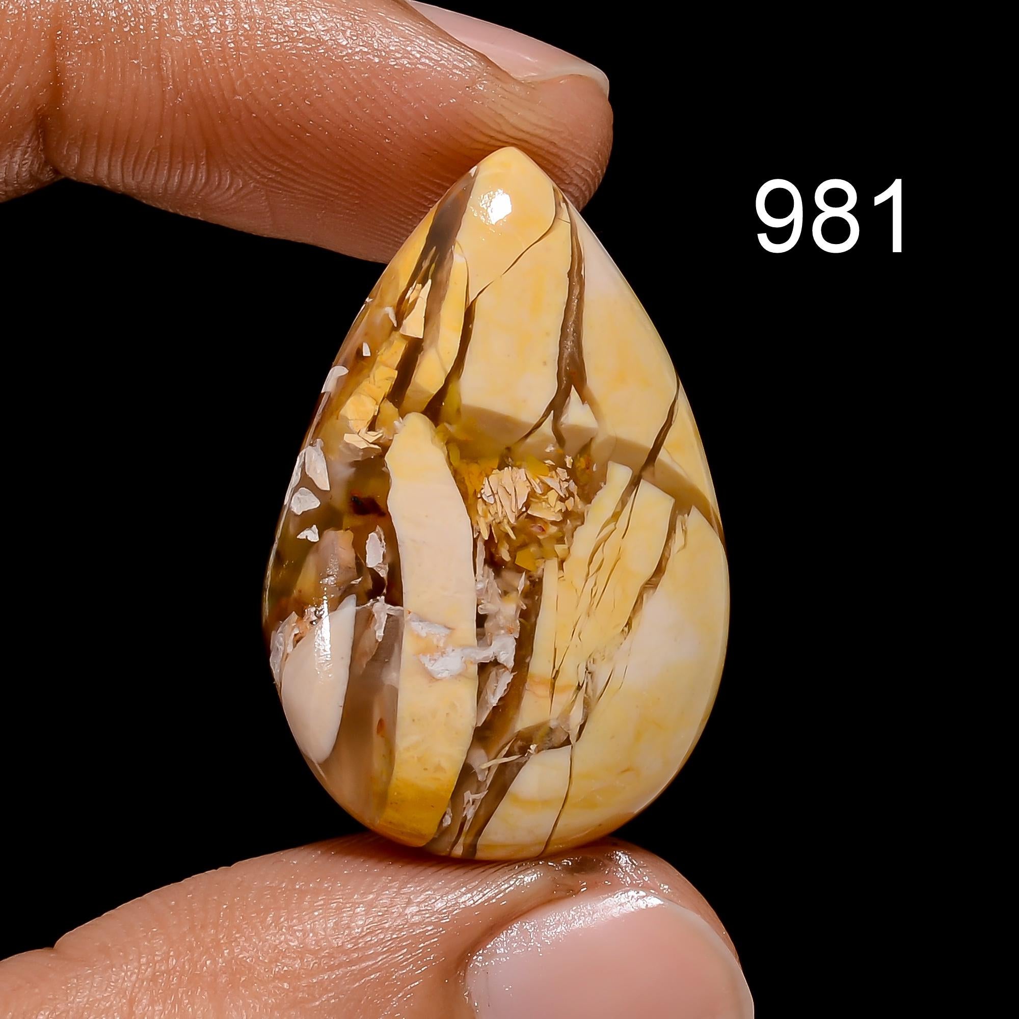 AAA Brecciated Mookaite Cabochon Natural Loose Gemstone Pendant Stone - image 5