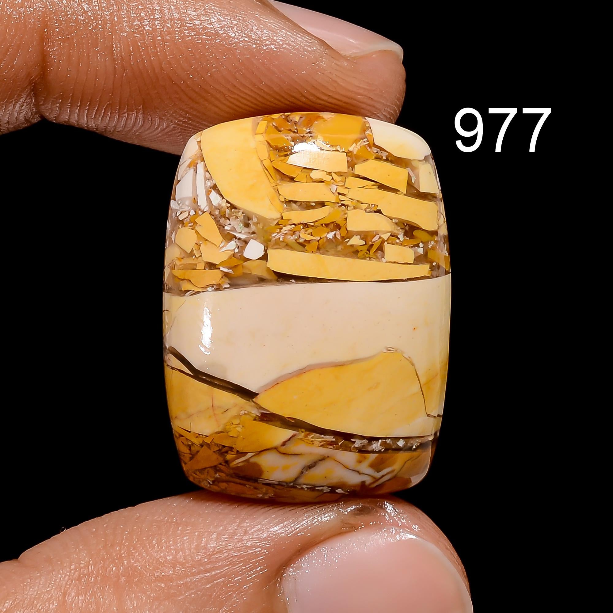AAA Brecciated Mookaite Cabochon Natural Loose Gemstone Pendant Stone - image 2