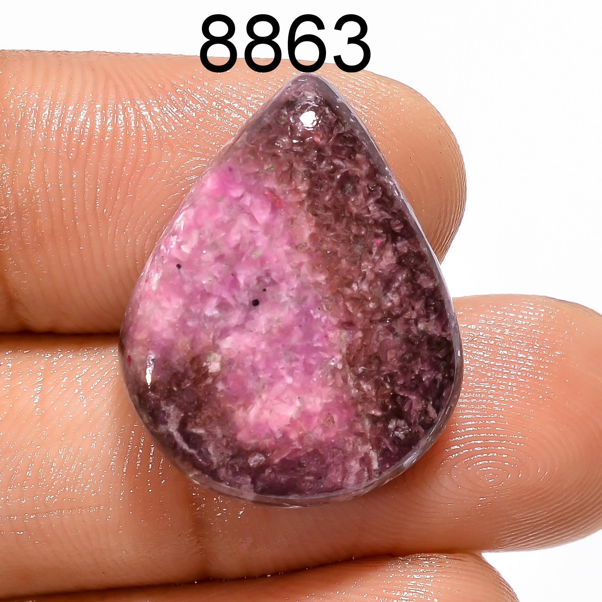 AAA Pink Cobalt Cabochon: Natural Gemstone Pendant, DIY Jewelry Making