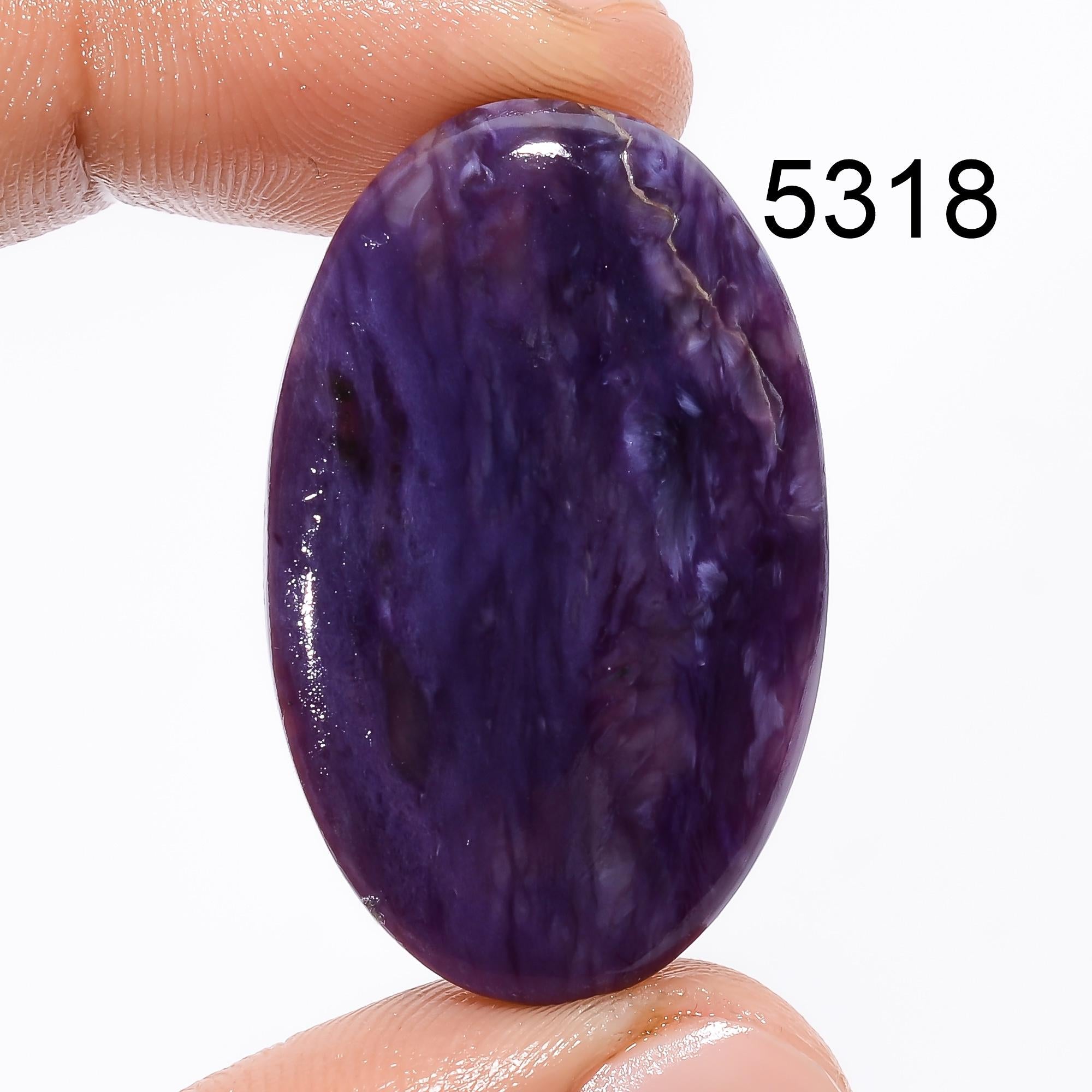 Natural Purple Charoite Cabochon, Loose Gemstone Jewelry Making - image 4