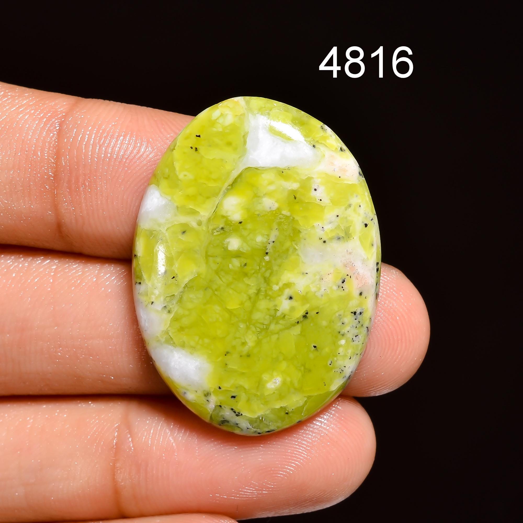 Natural Lizardite Cabochon Gemstone, Designer Crystal, DIY-ART-CRAFTS Lizardite Pendant Necklace Jewelry making supply. - image 3