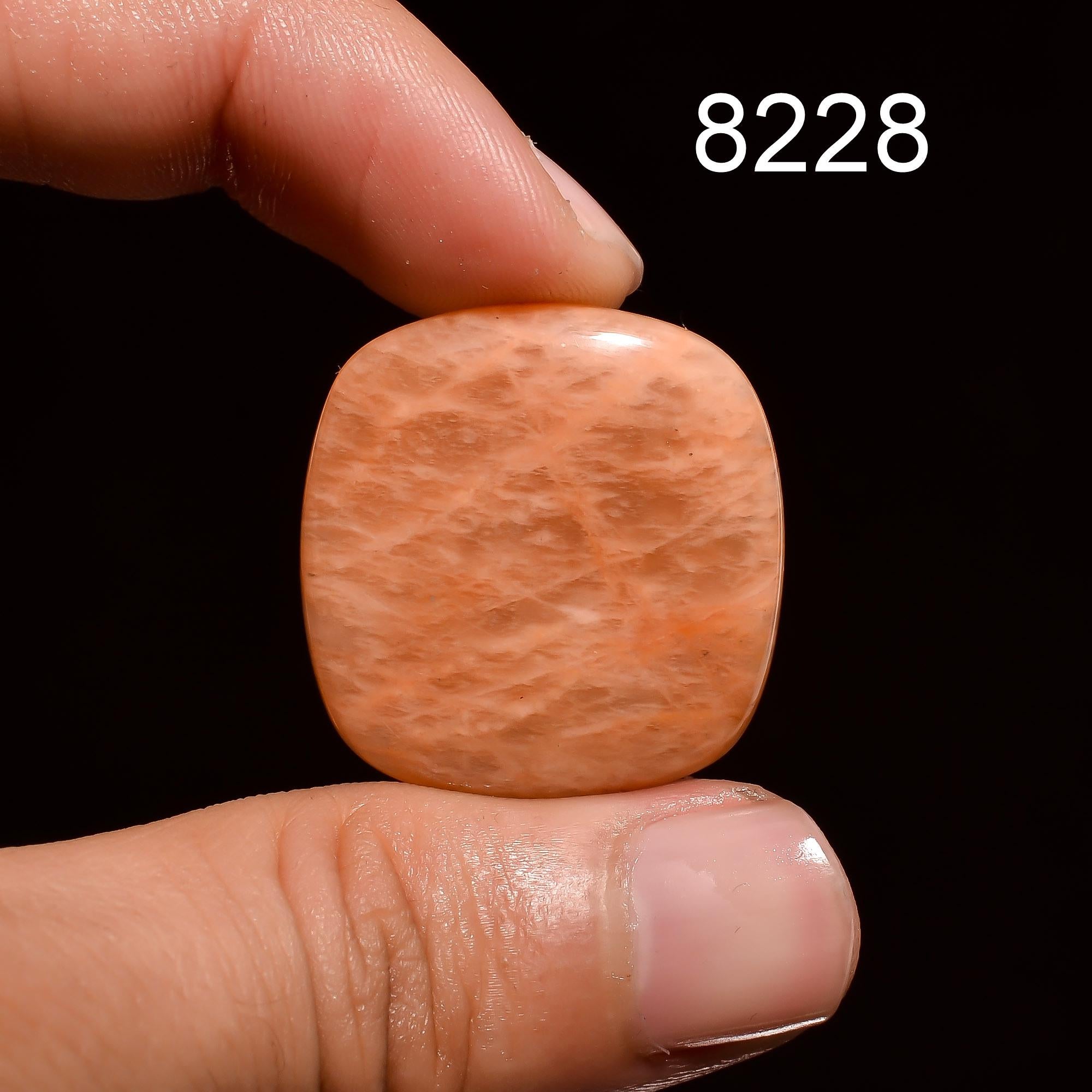 Peach Amazonite Gemstone: Mixed Cabochon, AAA Quality Loose Healing Gemstone - image 7