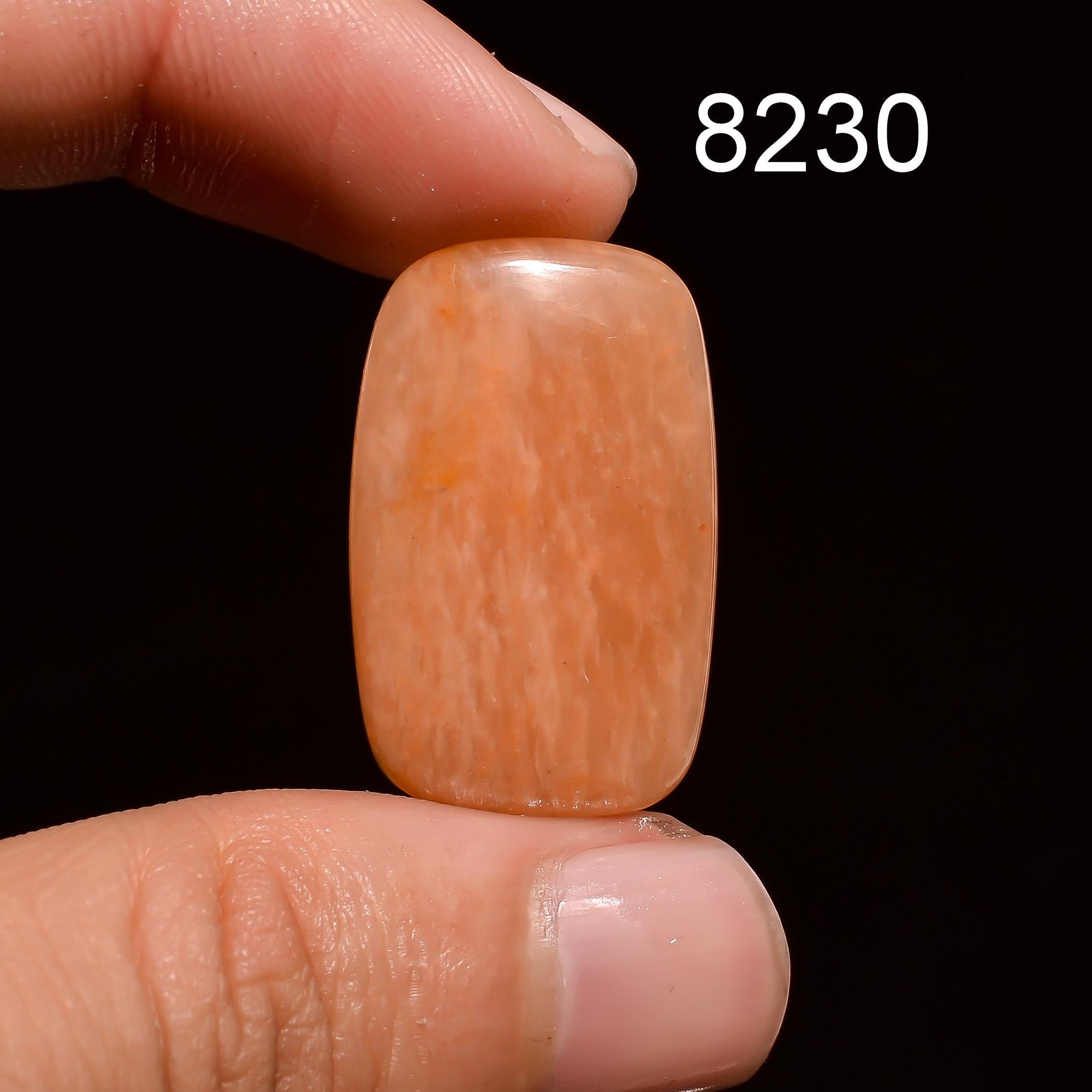 Peach Amazonite Gemstone: Mixed Cabochon, AAA Quality Loose Healing Gemstone - image 8