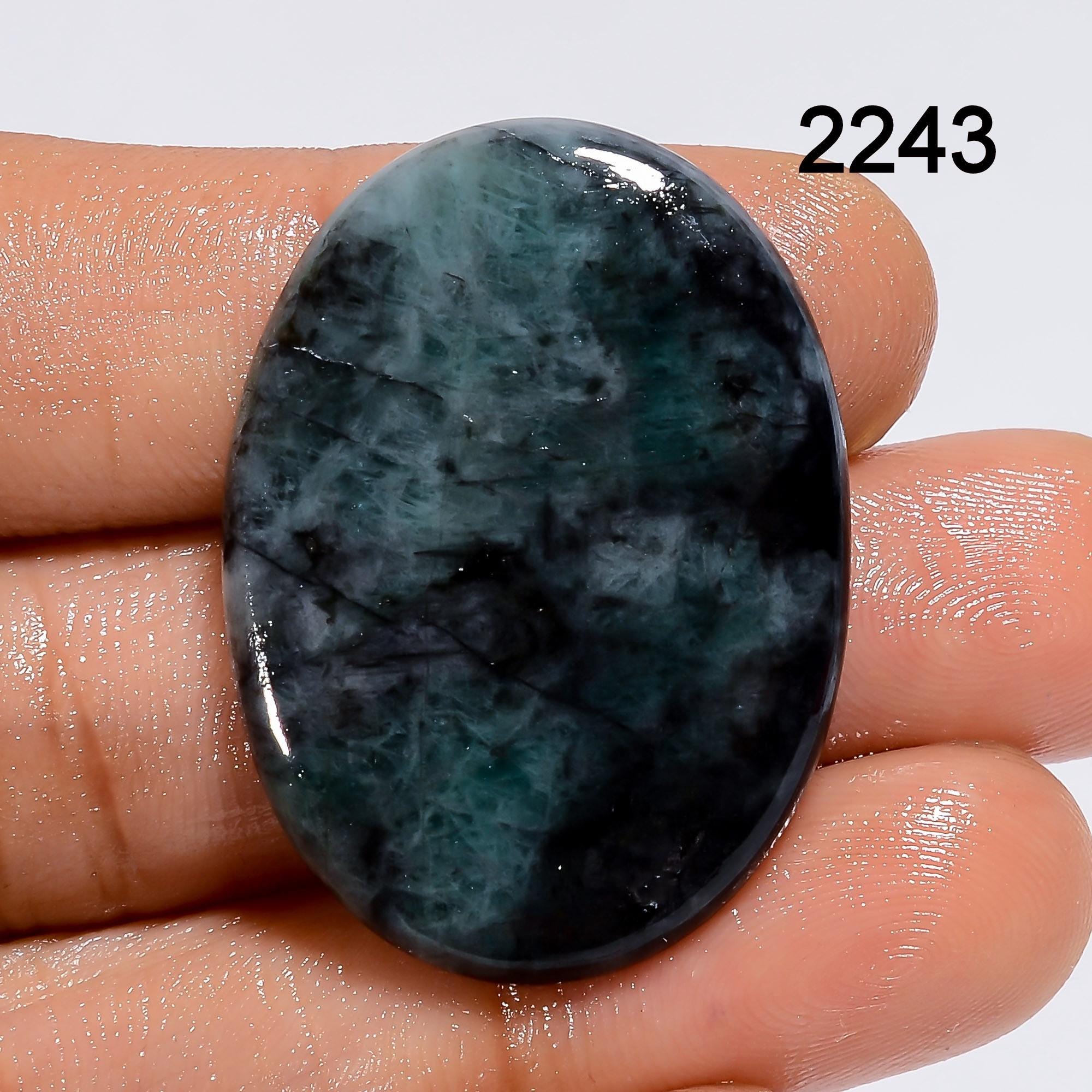 Mix Shape Natural Emerald Cabochon, Loose Gemstone for Jewelry Making - image 3
