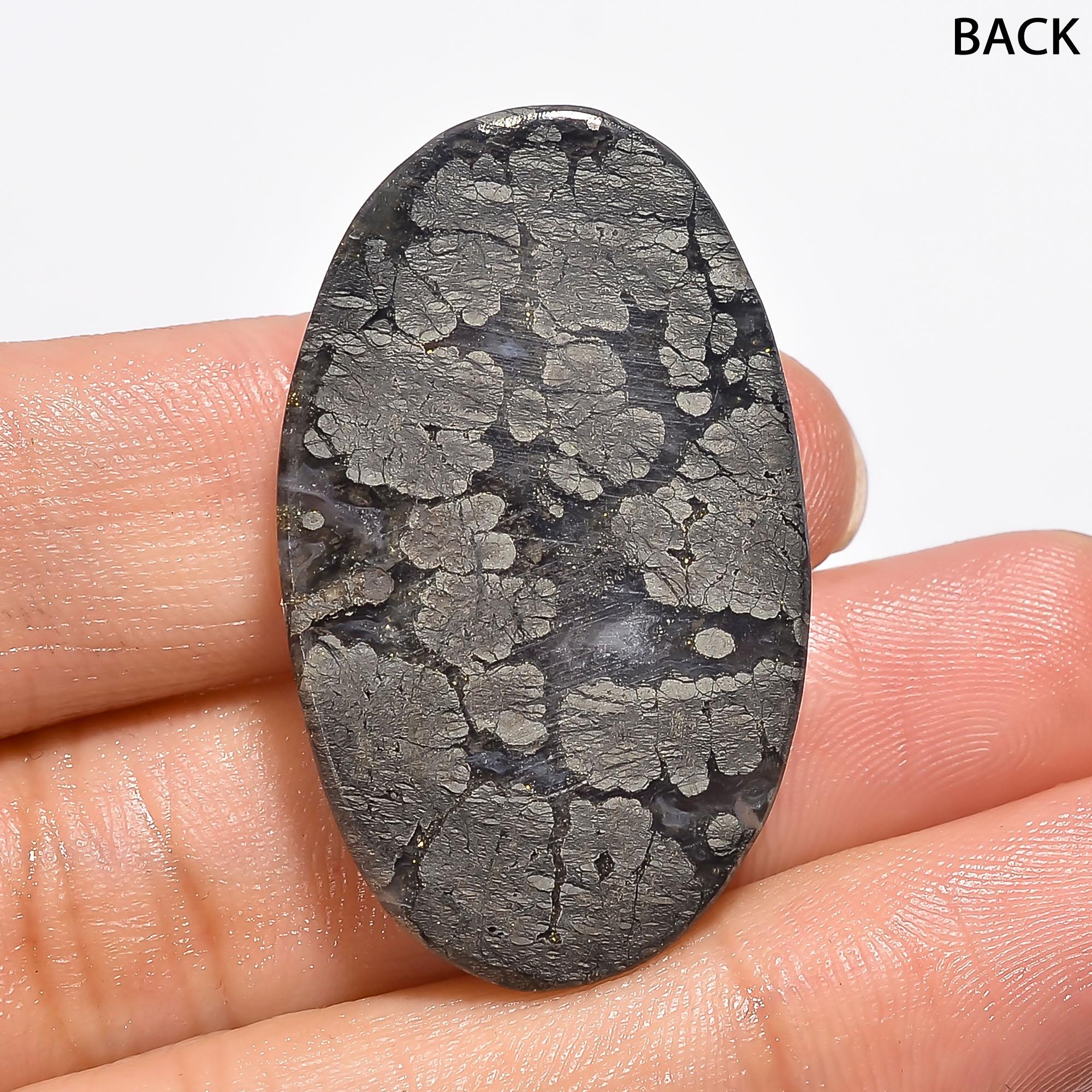 Natural Marcasite Agate Cabochon, AAA Quality Loose Gemstone - image 2