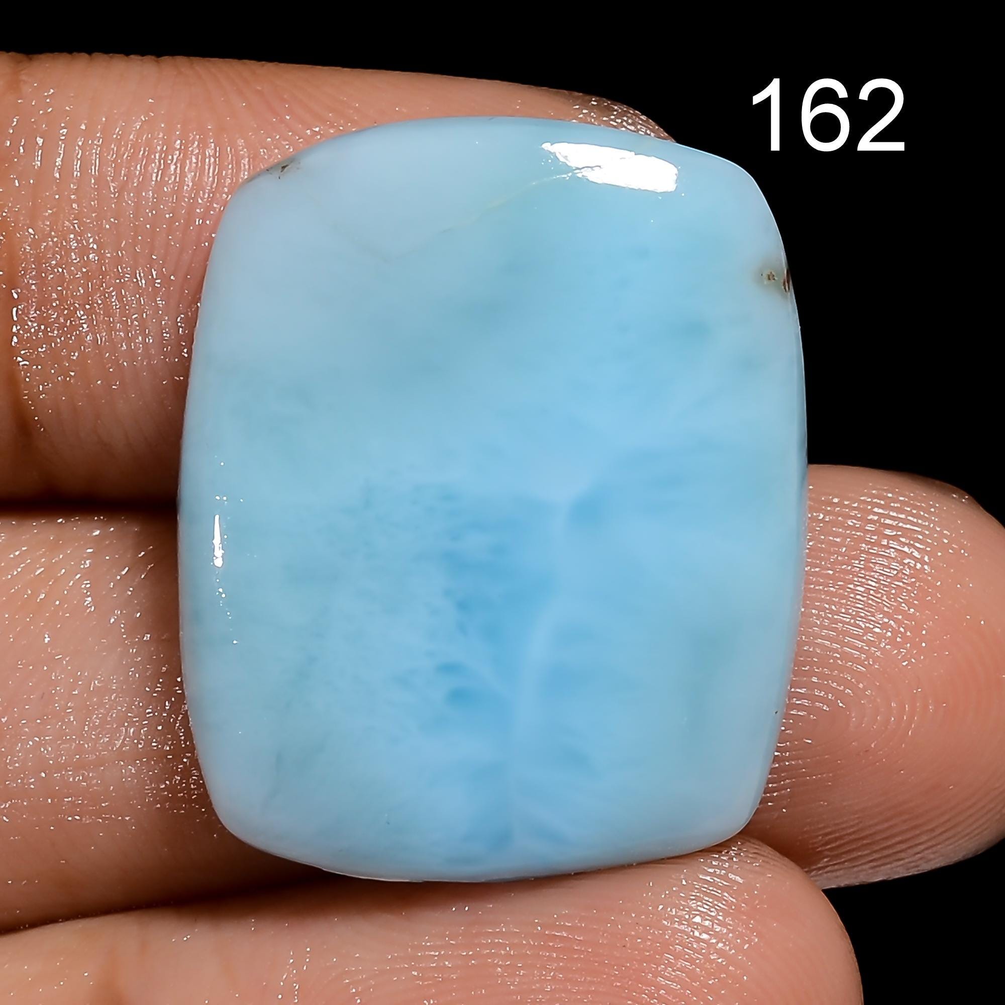Natural Larimar Cabochon, Dominican Pectolite Gemstone, Jewelry Making - image 5
