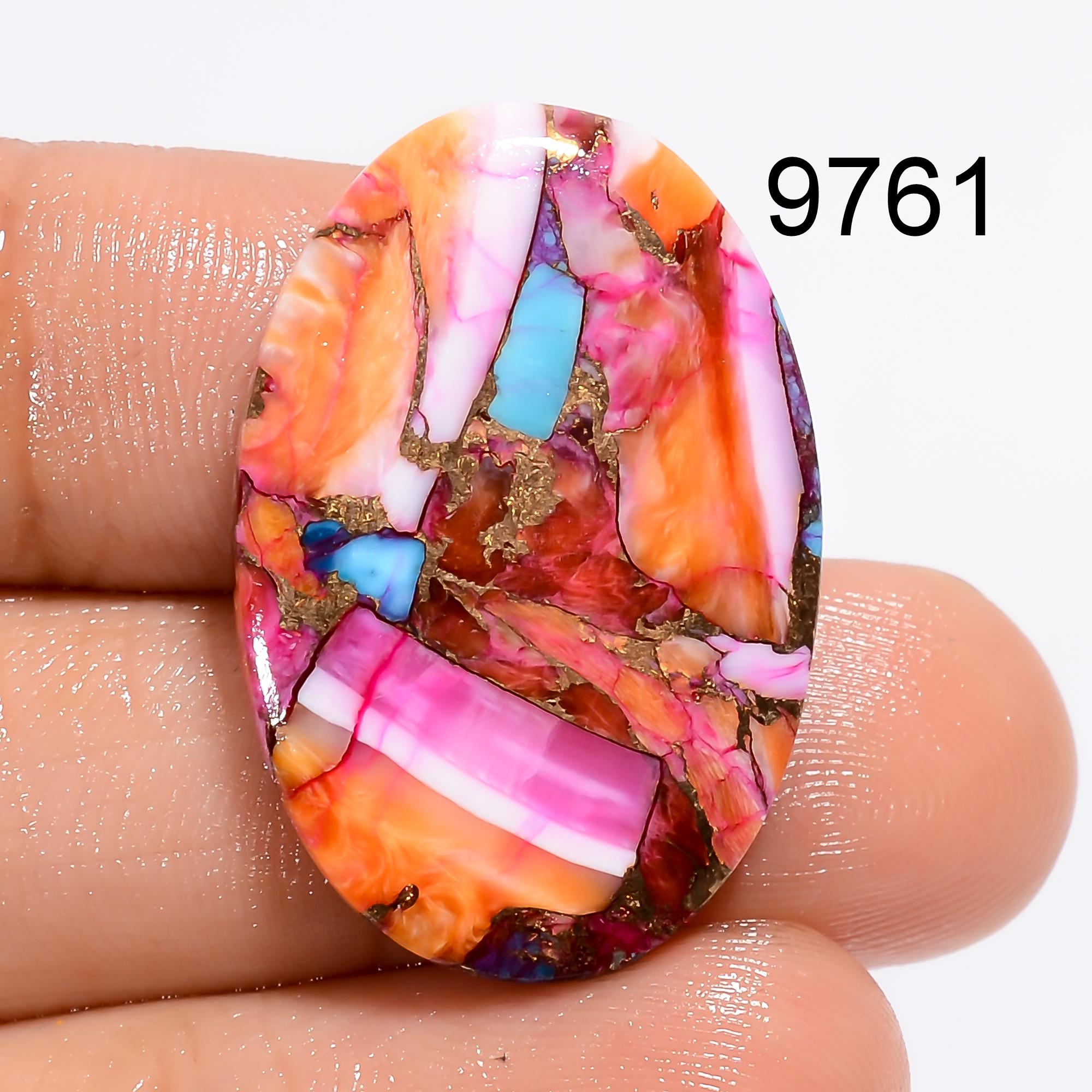 Mohave Copper Turquoise Cabochon, Mix Shape Designer Loose Gemstone For Jewelry Making Supply - image 4