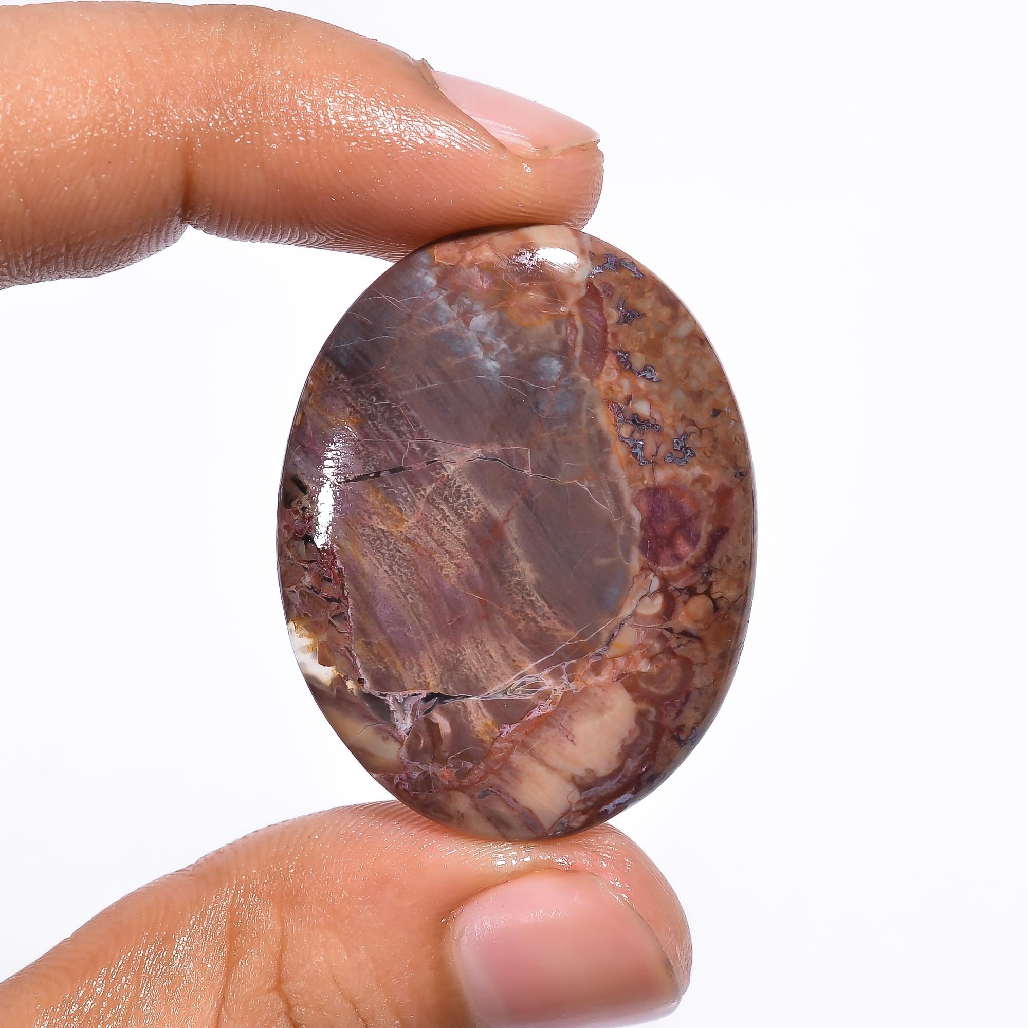 Oval Butterfly Jasper Cabochon, AAA Quality Custom Jewelry Making - image 3