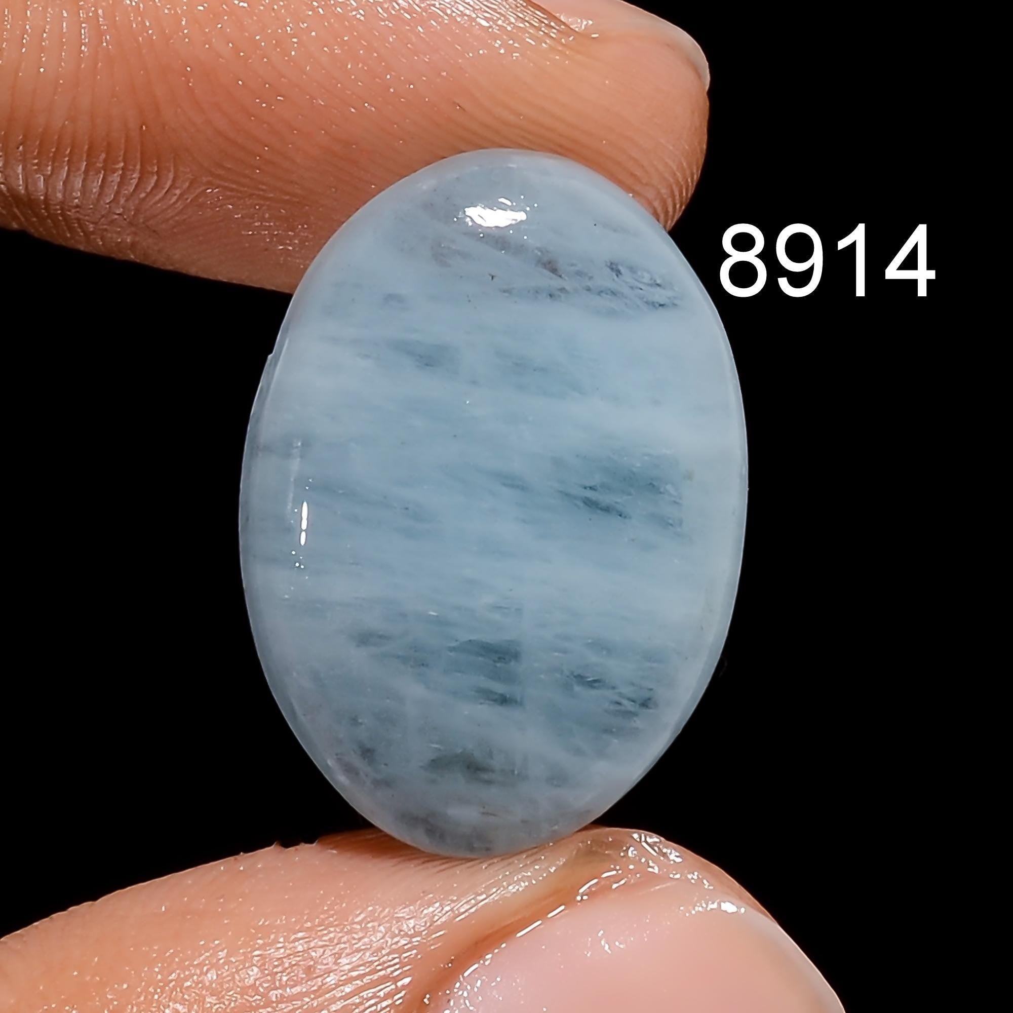 AAA Blue Aquamarine Cabochon, Rare Gemstone, Jewelry Making - image 2