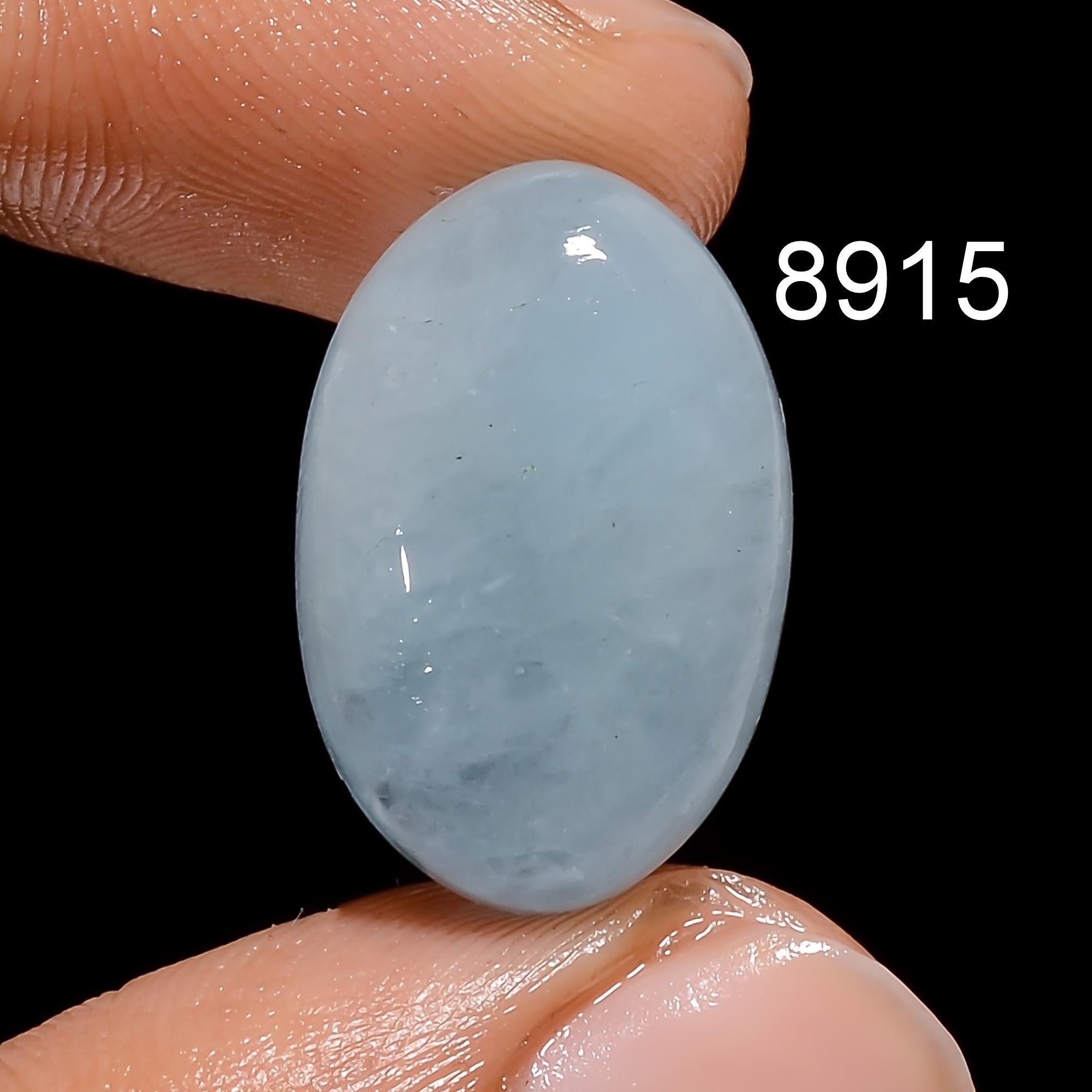 AAA Blue Aquamarine Cabochon, Rare Gemstone, Jewelry Making - image 3