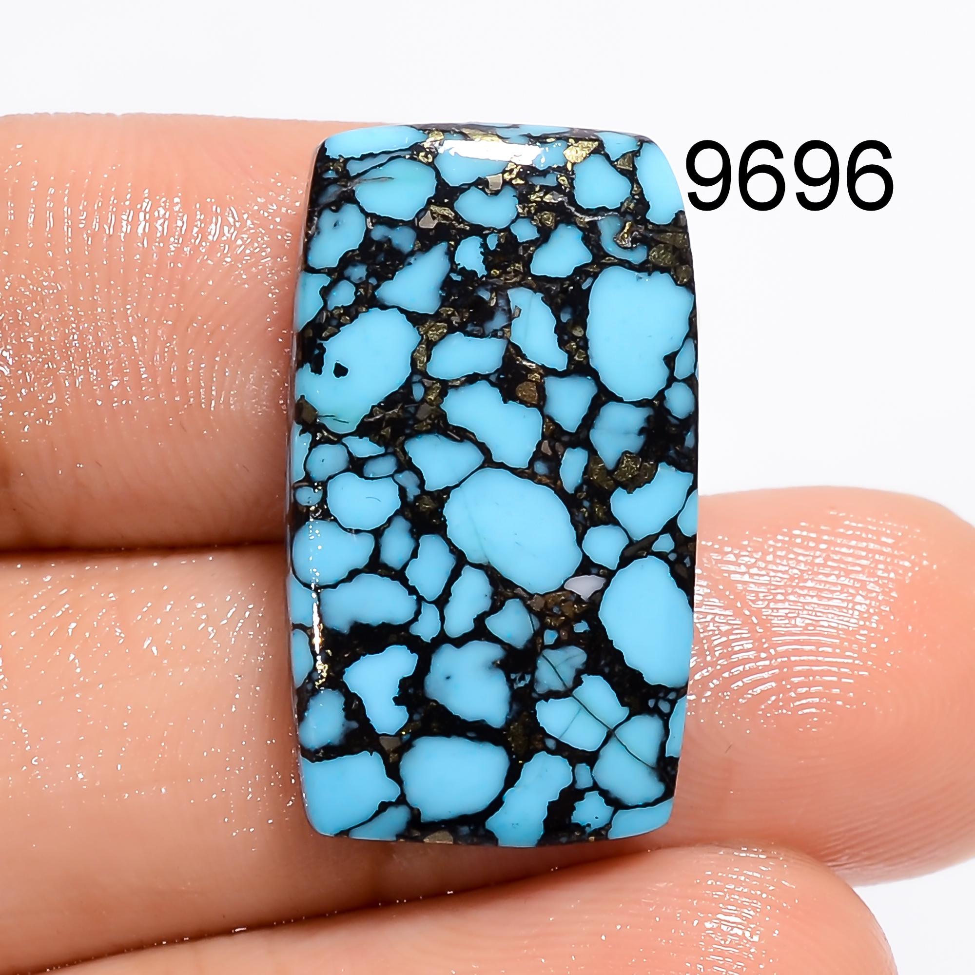 AAA Turquoise Heart Cabochon: Stabilized Gemstone for Jewelry Making - image 6