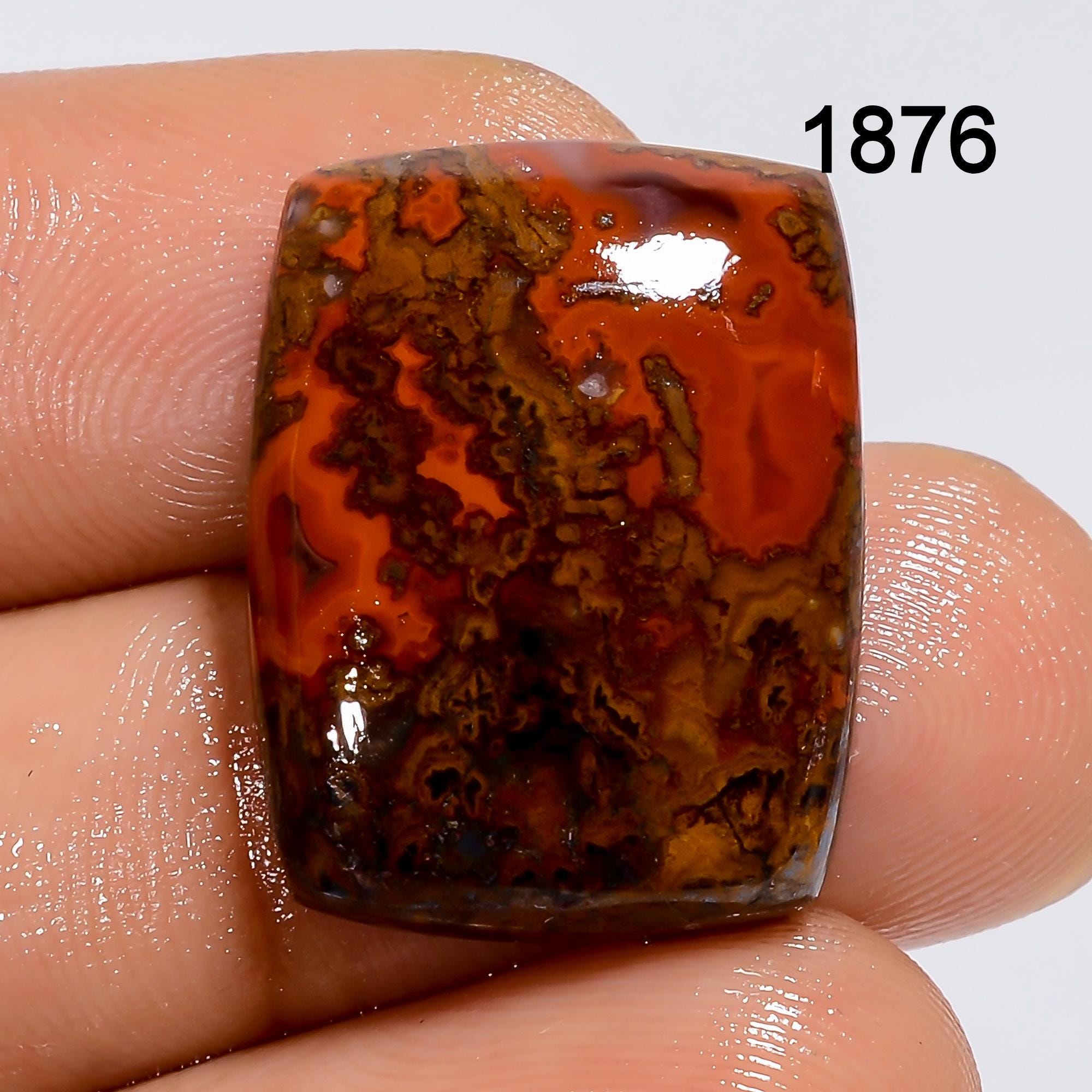 Natural Seam Agate Cabochon Gemstone DIY-ART-CRAFTS Pendant Necklace Jewelry making supply