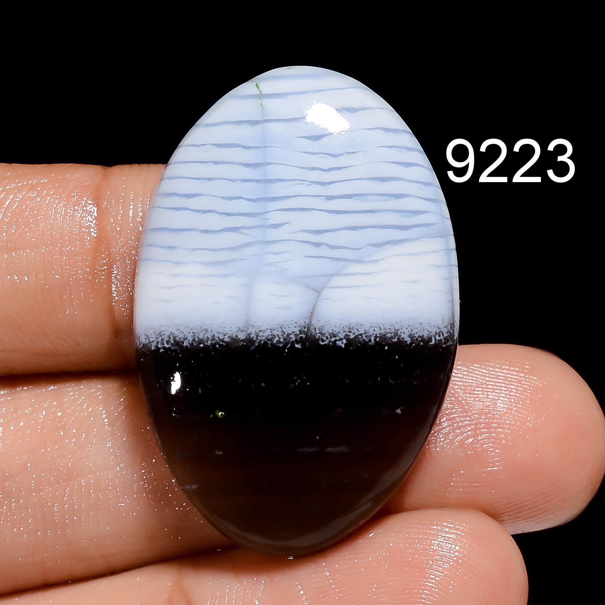 Owyhee Blue Opal Gemstone Cabochon, Oval Crystal, Jewelry Making - image 2
