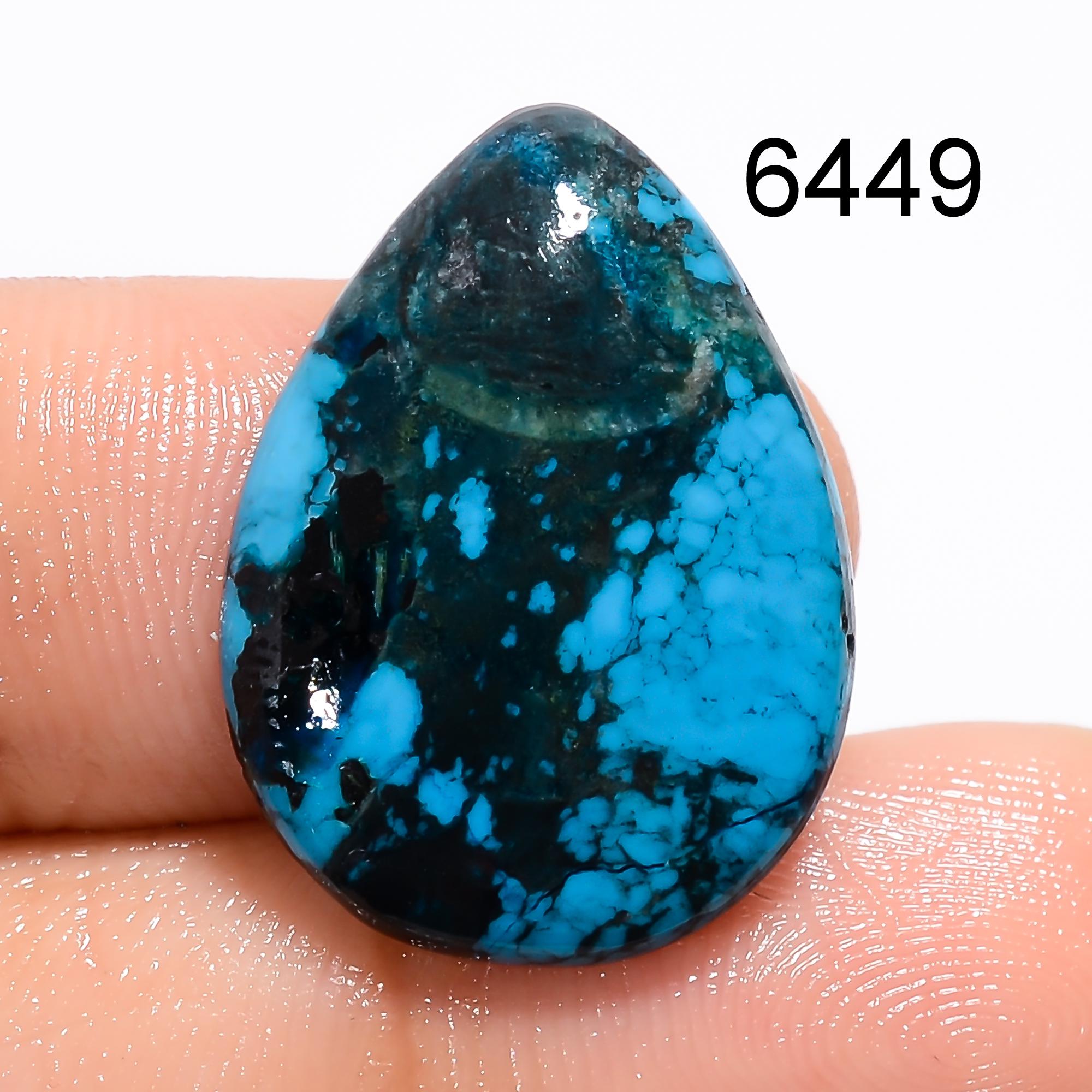 AAA Tibetan Turquoise Cabochon, Loose Gemstone, Jewelry Making - image 2