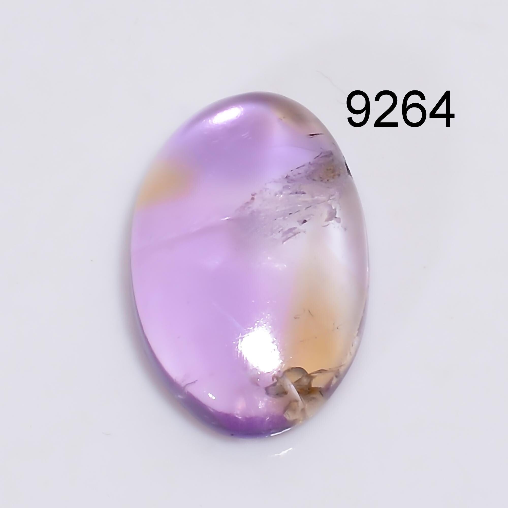 Natural Bio Color Ametrine Cabochon, AAA Pear Shape Loose Gemstone.