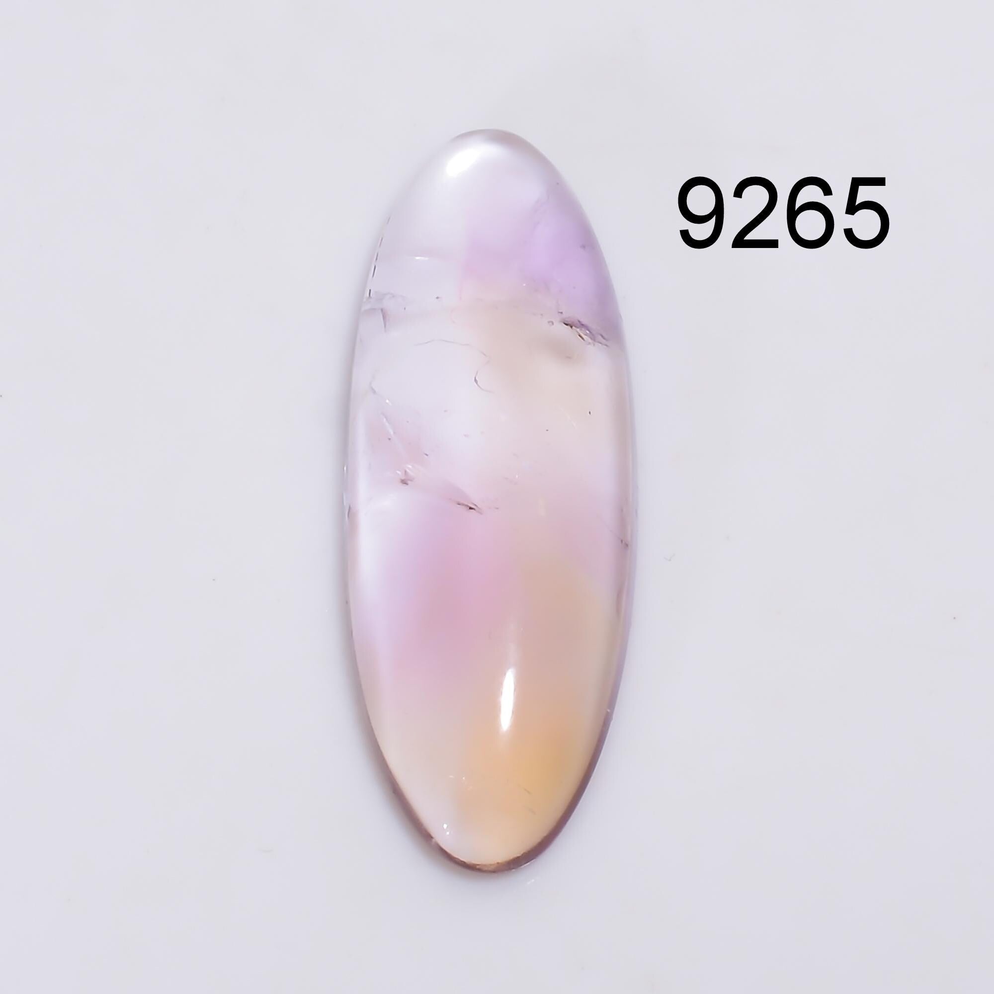 Natural Bio Color Ametrine Cabochon, AAA Pear Shape Loose Gemstone. - image 2