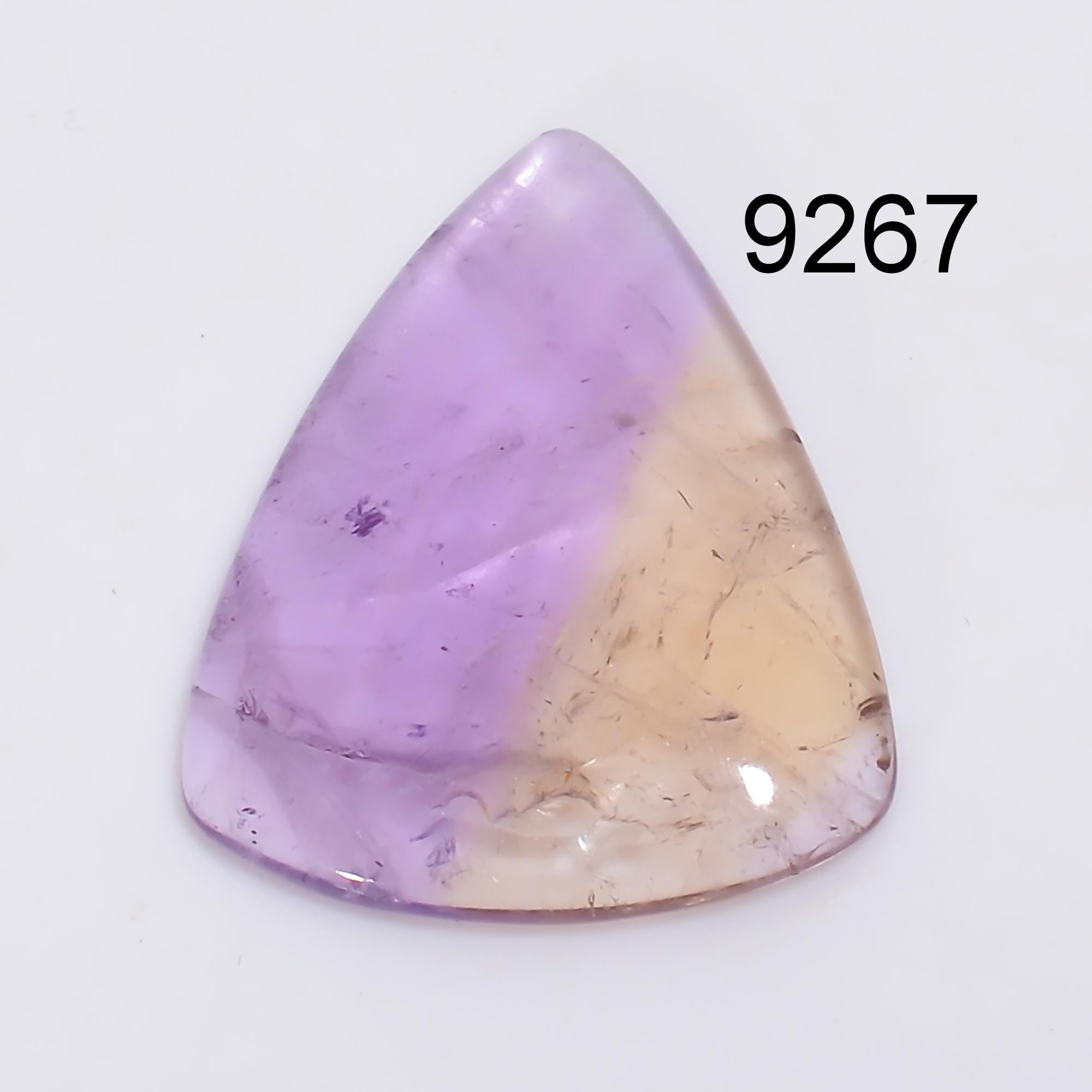 Natural Bio Color Ametrine Cabochon, AAA Pear Shape Loose Gemstone. - image 4