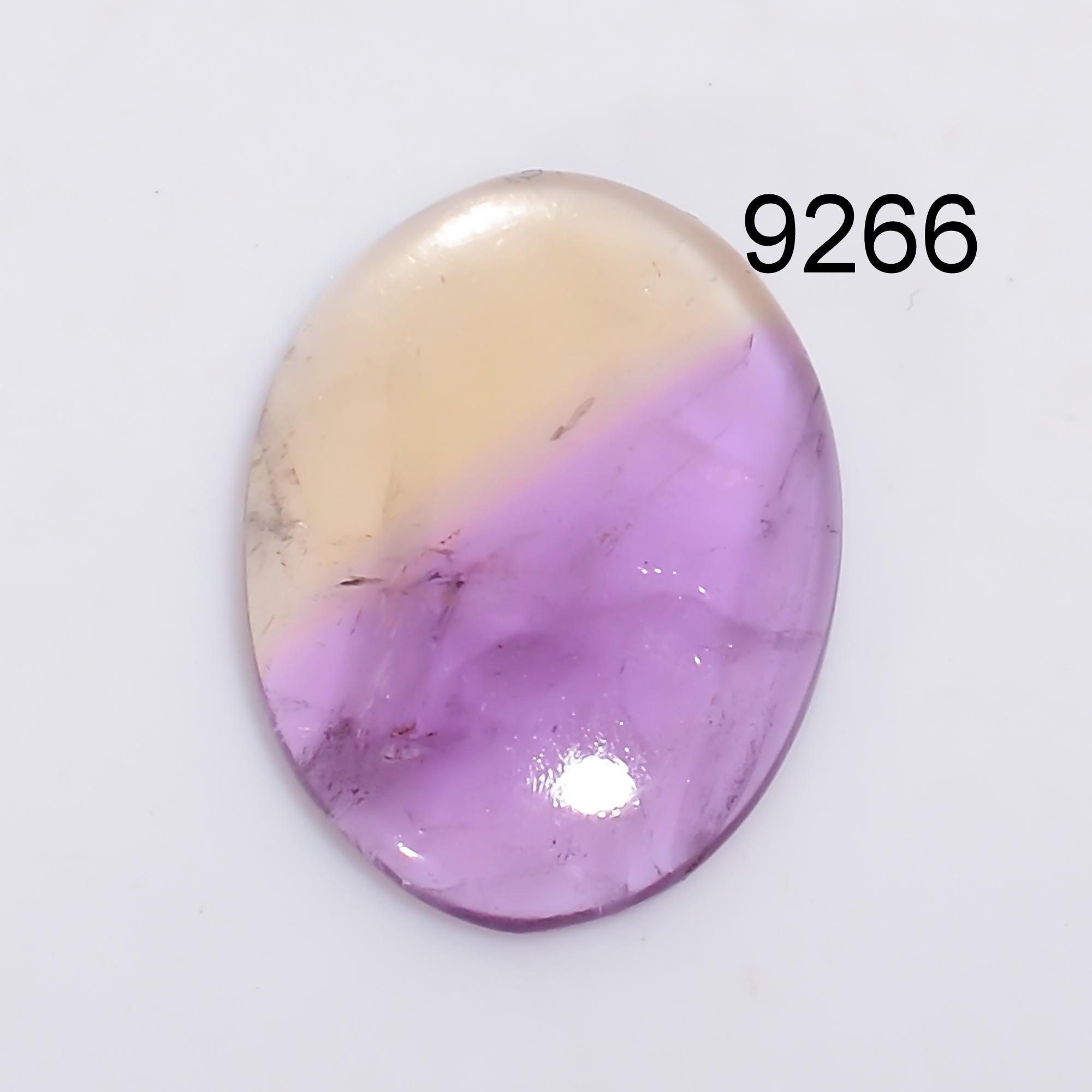 Natural Bio Color Ametrine Cabochon, AAA Pear Shape Loose Gemstone. - image 3