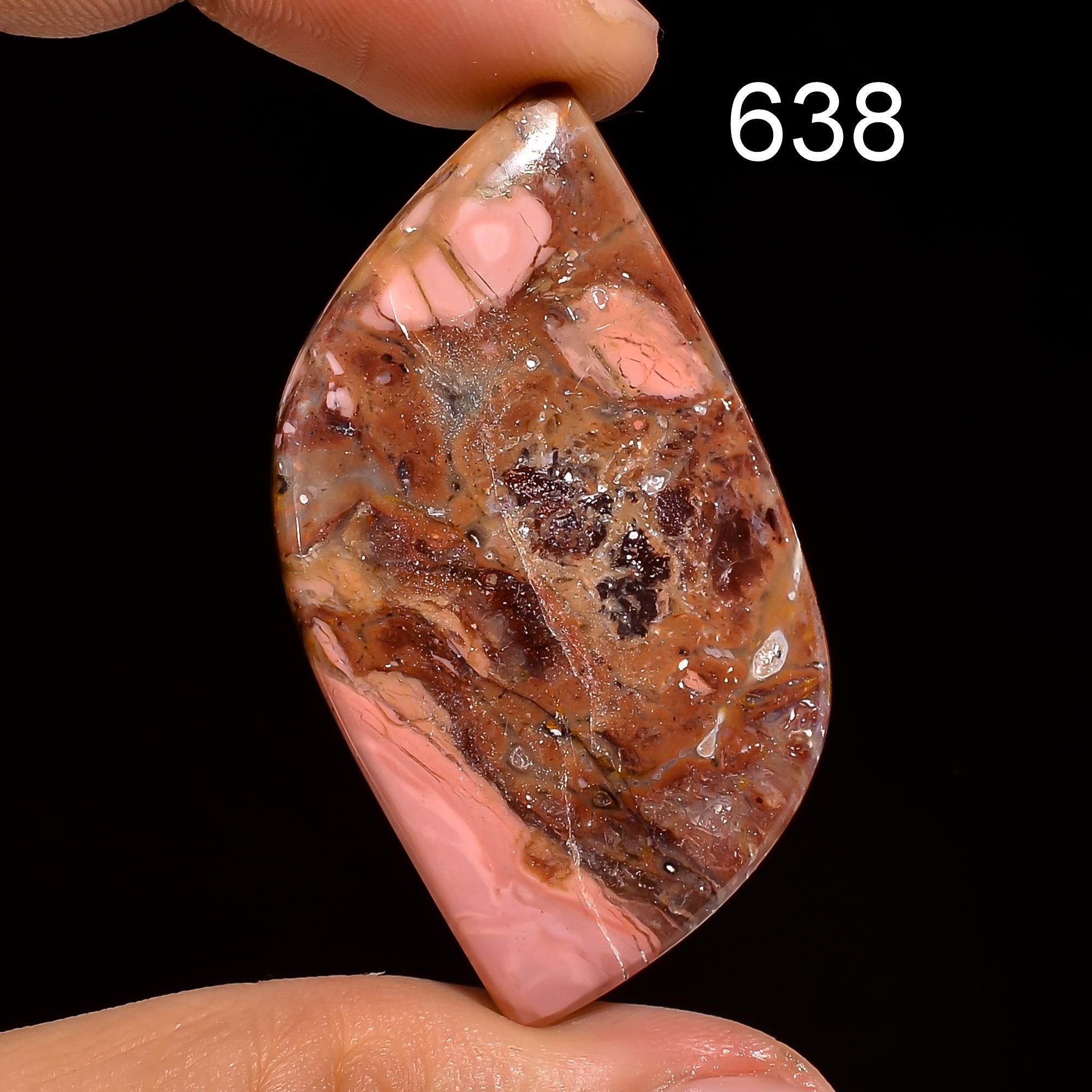Pink Mookaite Cabochon, AAA Quality Gemstone, Jewelry Making Supply - image 5