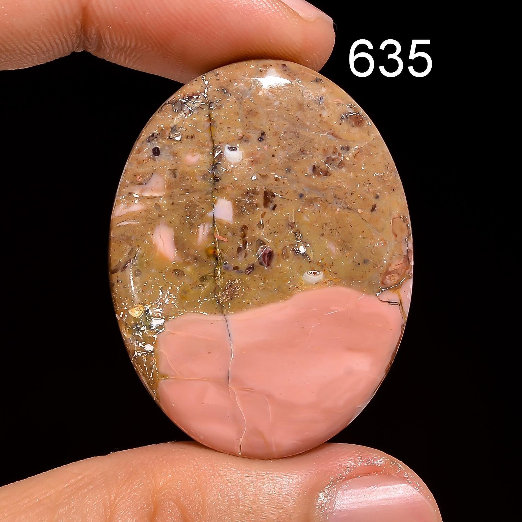 Pink Mookaite Cabochon, AAA Quality Gemstone, Jewelry Making Supply - image 3