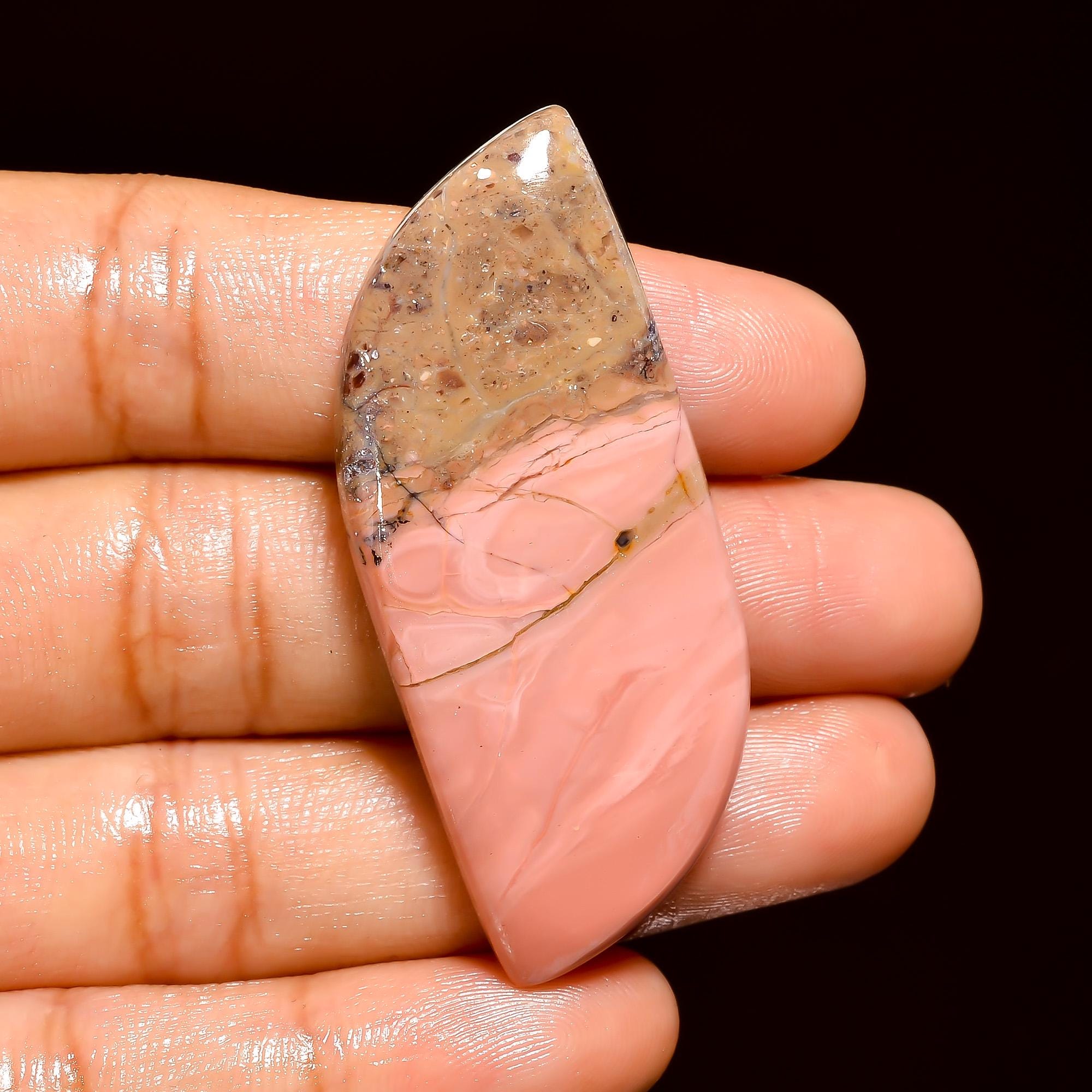 Pink Mookaite Cabochon, AAA Quality Gemstone, Jewelry Making - image 5