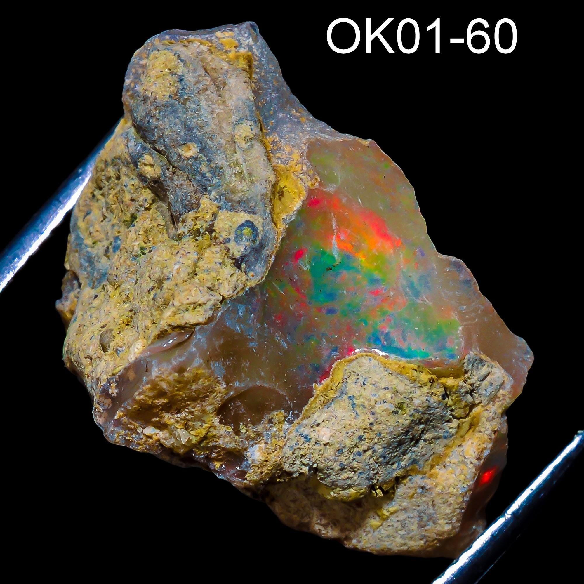 Raw Ethiopian Fire Opals with dazzling flashes