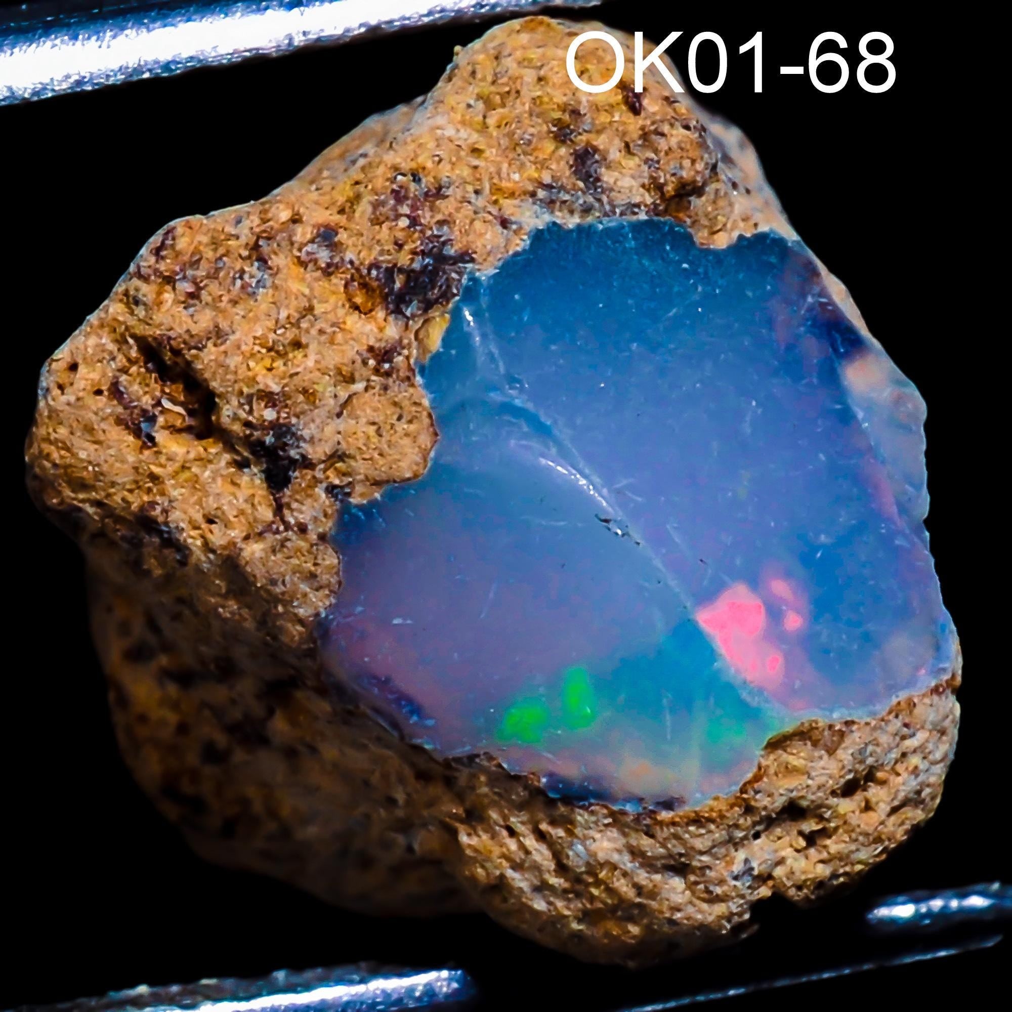A+ Quality Tiny Fire Ethiopian Opal Raw, Rough  Stone For Gemstone Jewelry