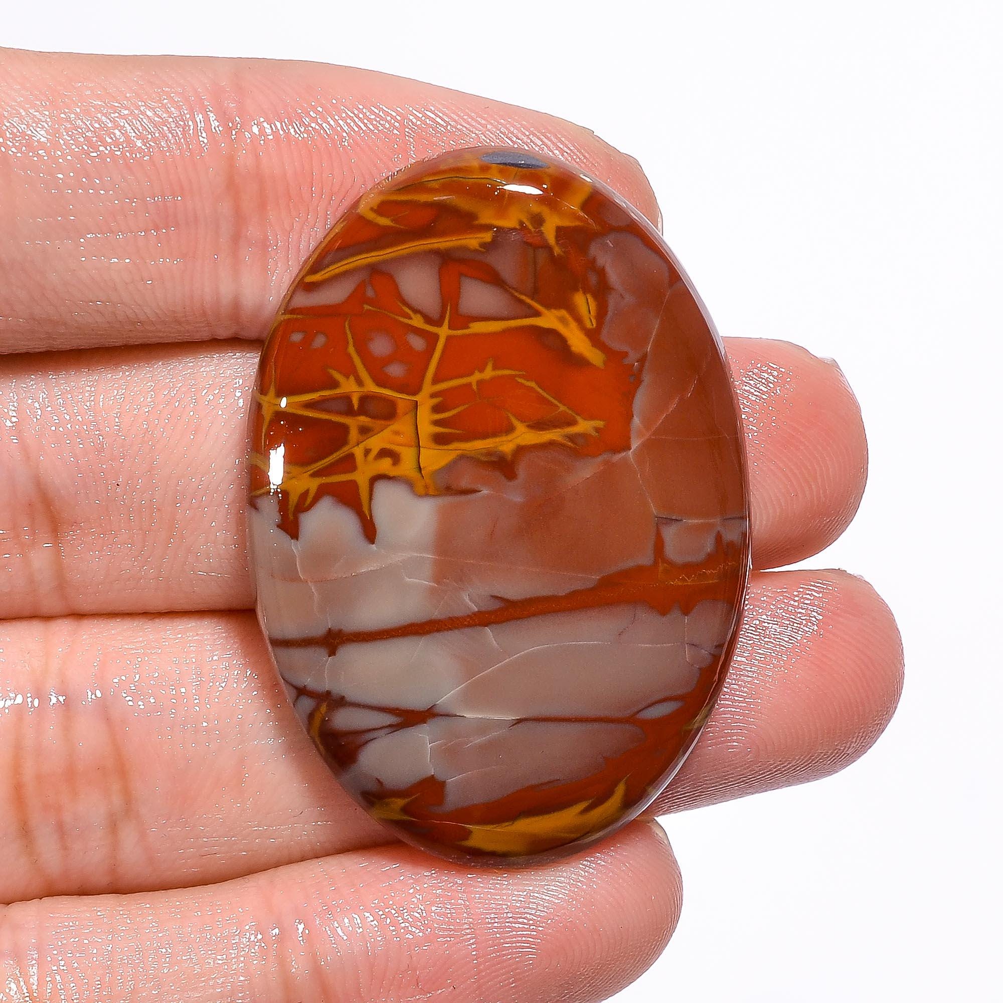 Natural Noreena Jasper Cabochon, Designer Gemstone Pendant Stone - image 4
